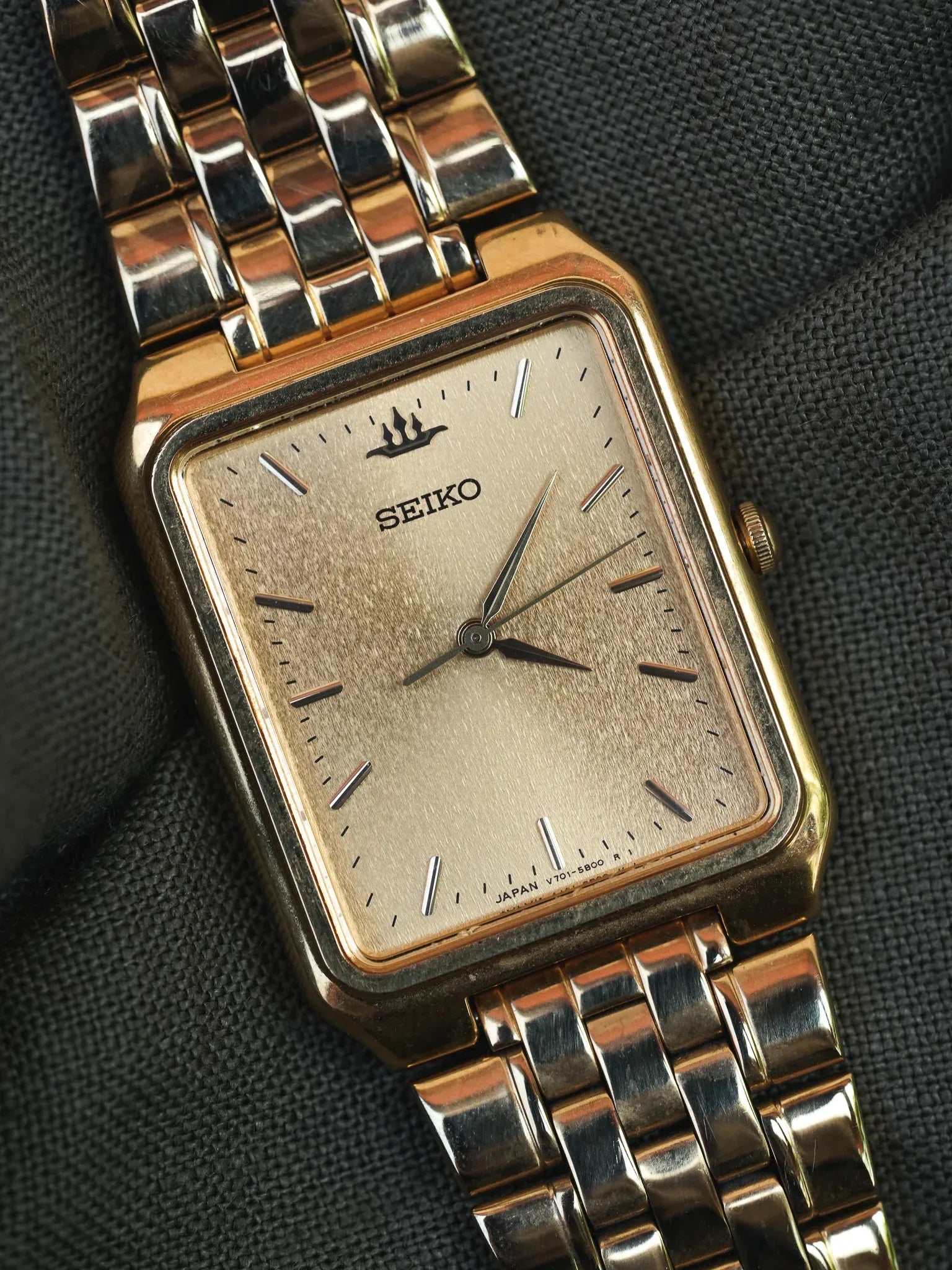 Seiko - Tank Gold Dial dust - 1995