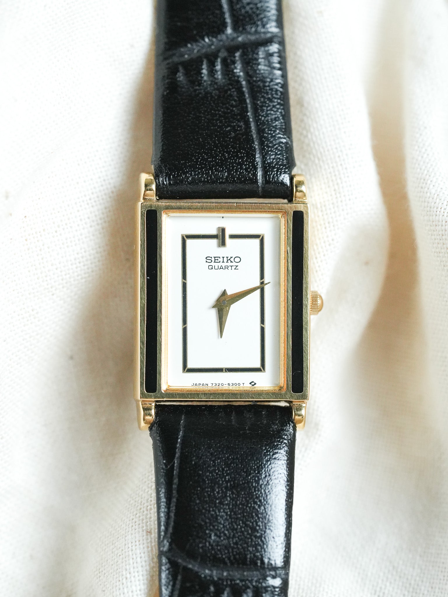 Seiko - Tank Or Laque Noir - 1993 - Atelier Victor - Vintage  Shop