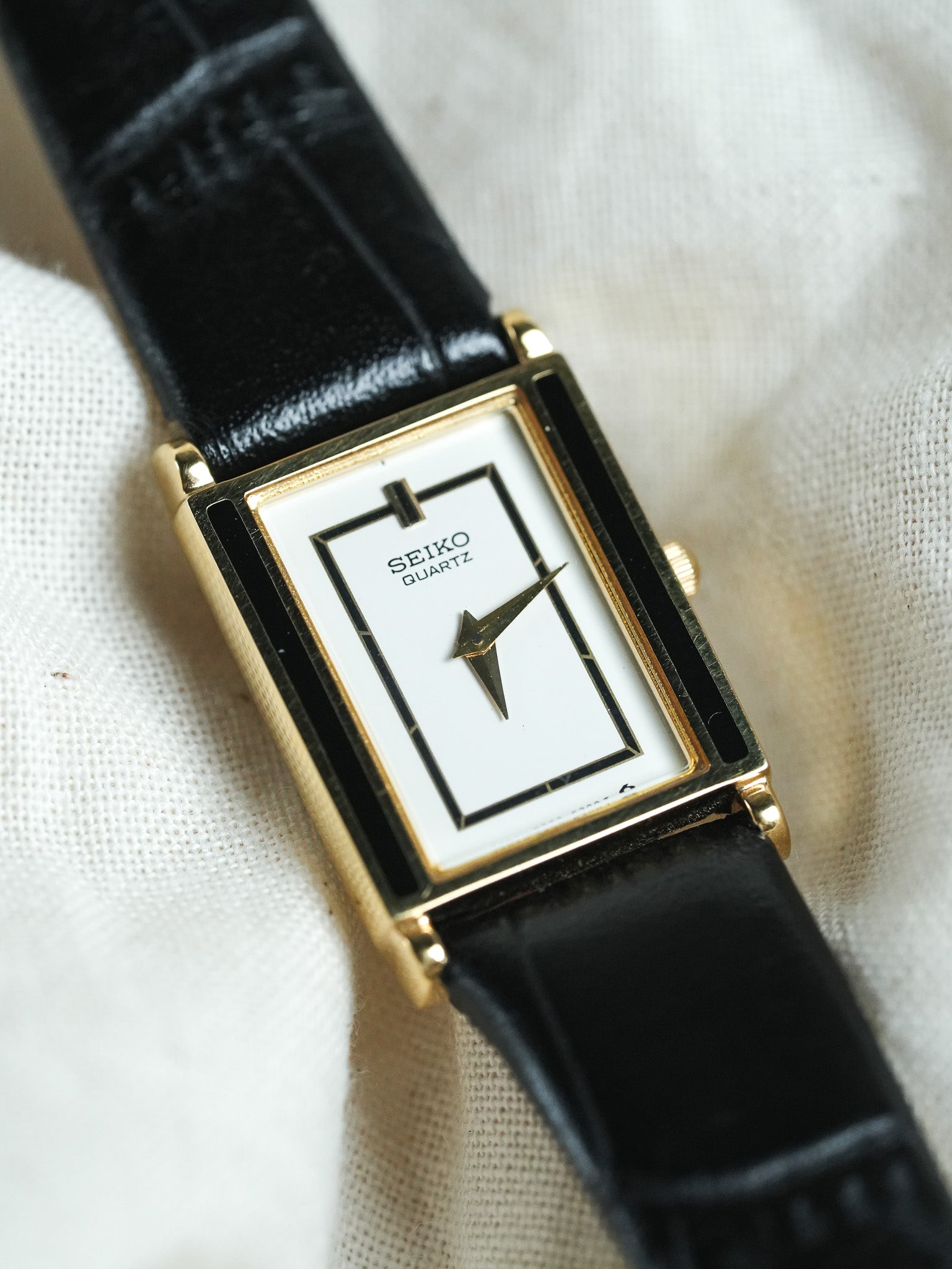 Seiko - Tank Or Laque Noir - 1993 - Atelier Victor - Vintage  Shop