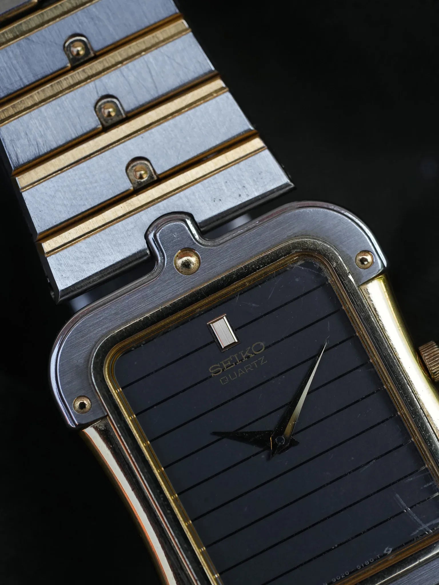 Seiko - Tank Special Acier Or Bracelet acier - Boite - 1983 - Atelier Victor