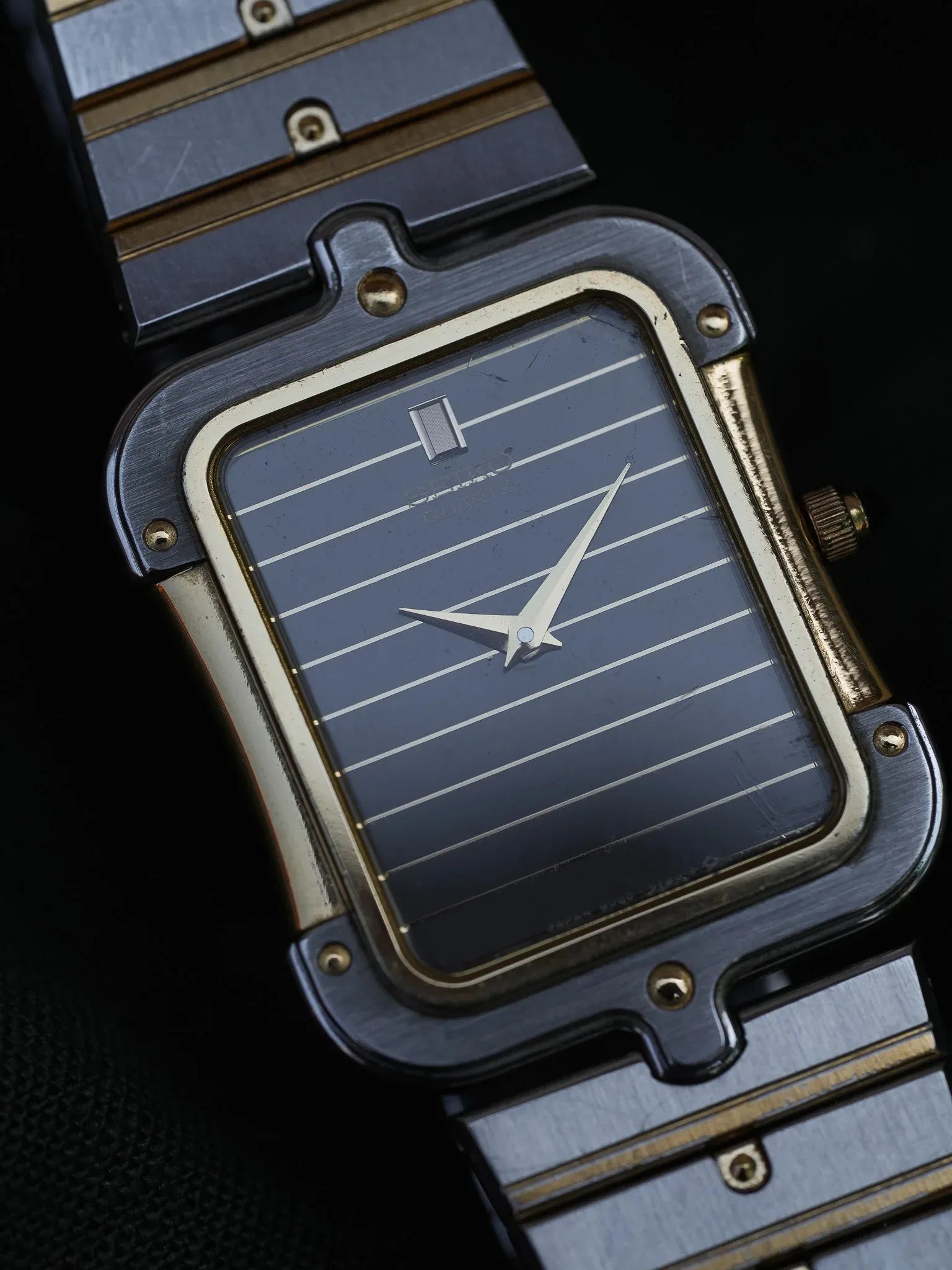 Seiko - Tank Special Acier Or Bracelet acier - Boite - 1983 - Atelier Victor