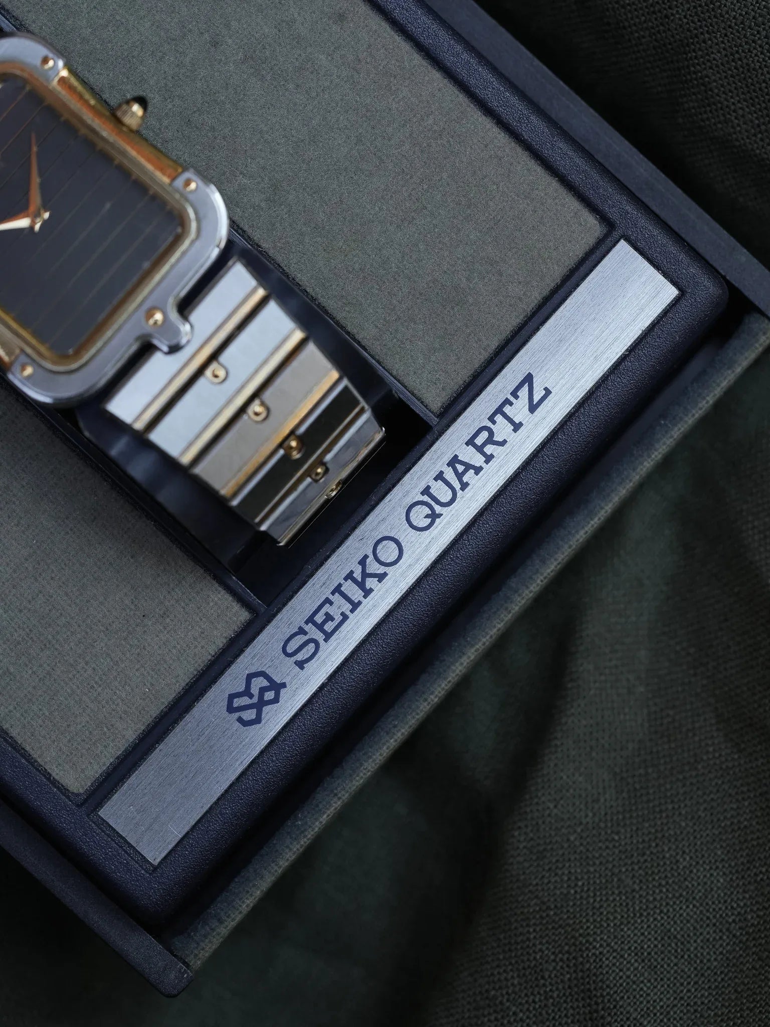 Seiko - Tank Special Acier Or Bracelet acier - Boite - 1983 - Atelier Victor