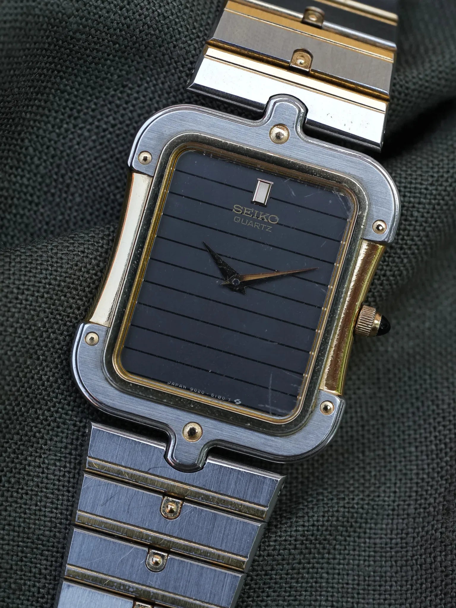 Seiko - Tank Special Acier Or Bracelet acier - Boite - 1983 - Atelier Victor