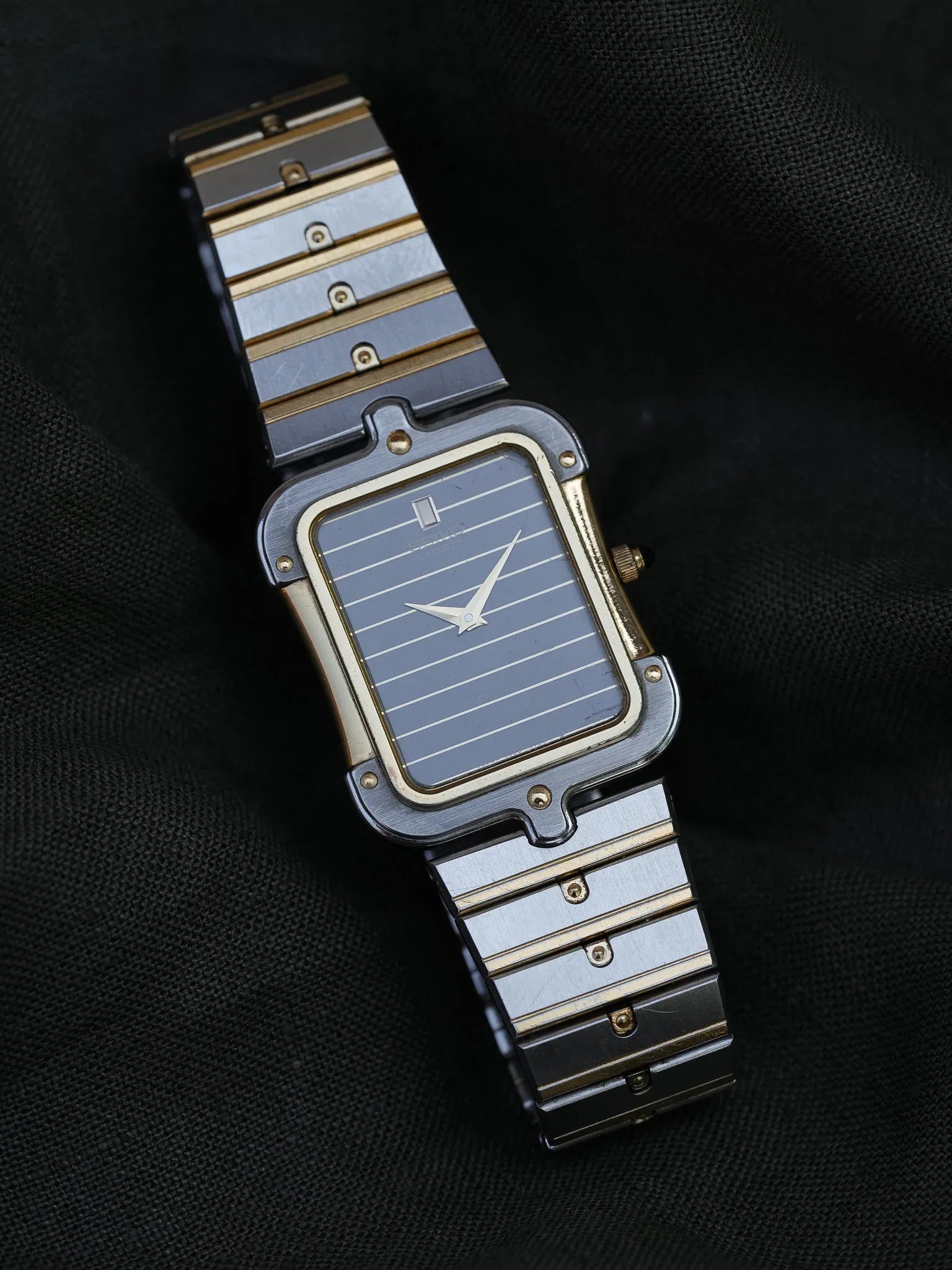 Seiko - Tank Special Acier Or Bracelet acier - Boite - 1983 - Atelier Victor