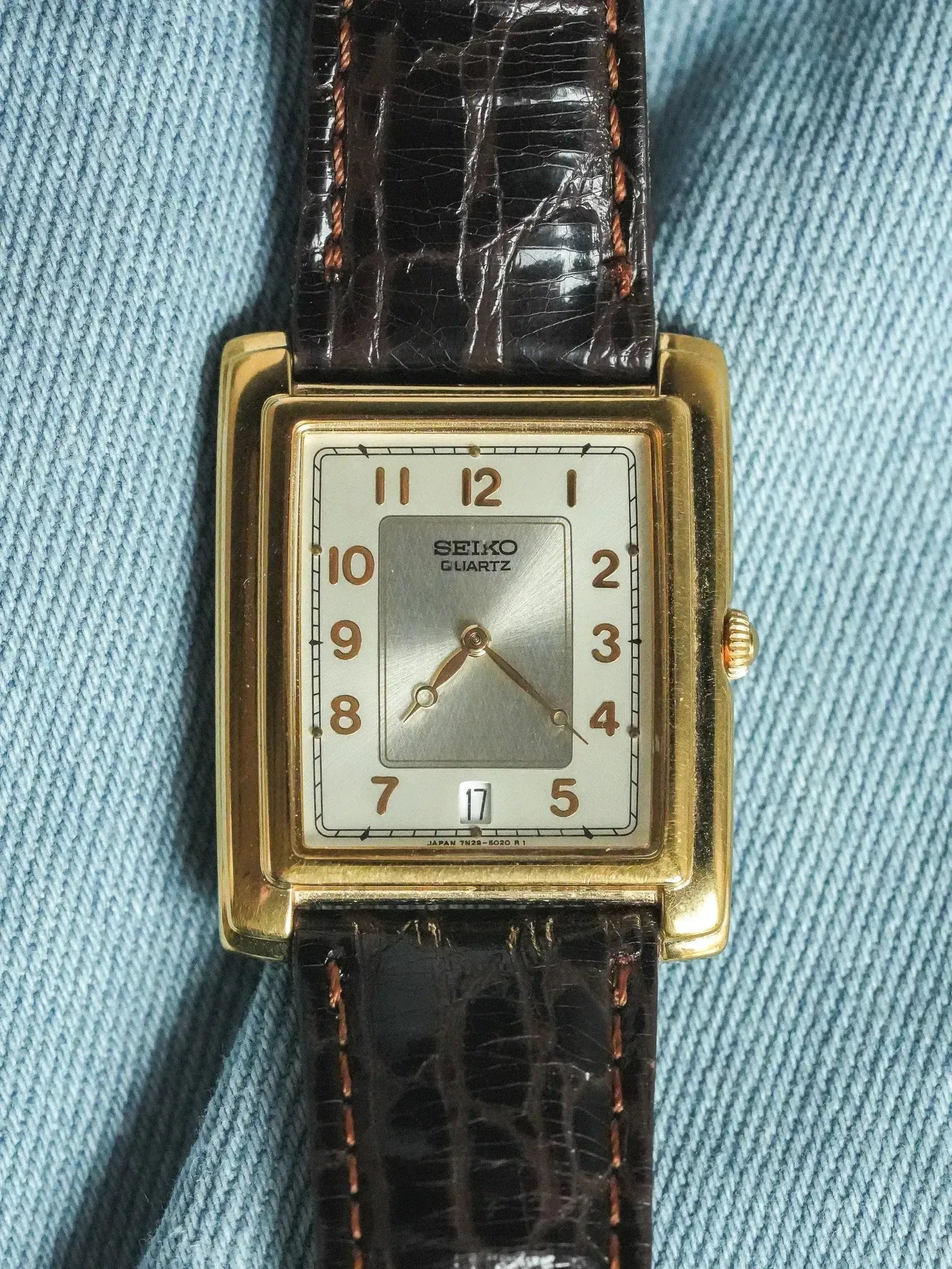 Seiko - Tank Stepcase OR date 6h - 2001