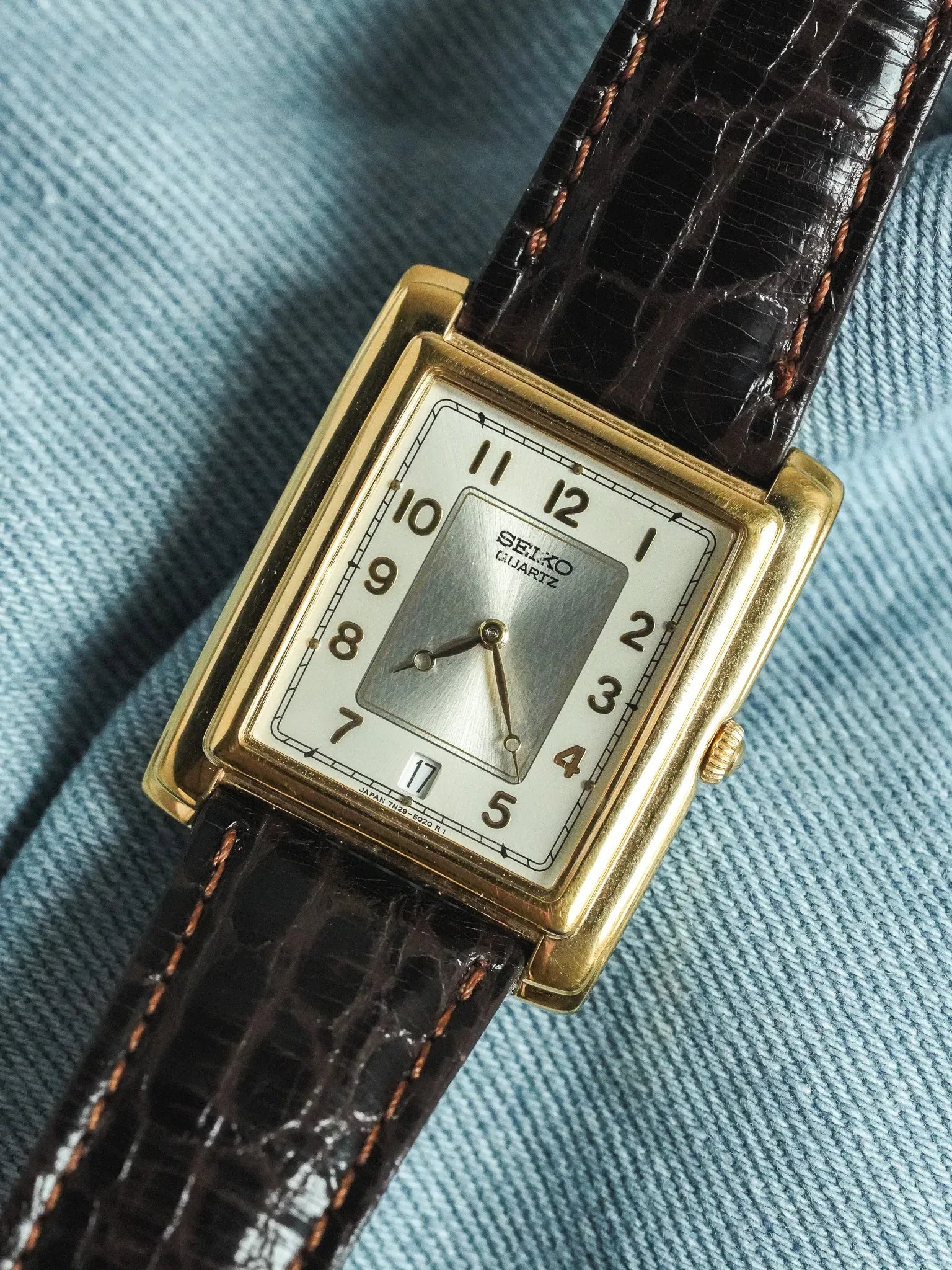 Seiko - Tank Stepcase OR date 6h - 2001 - Atelier Victor