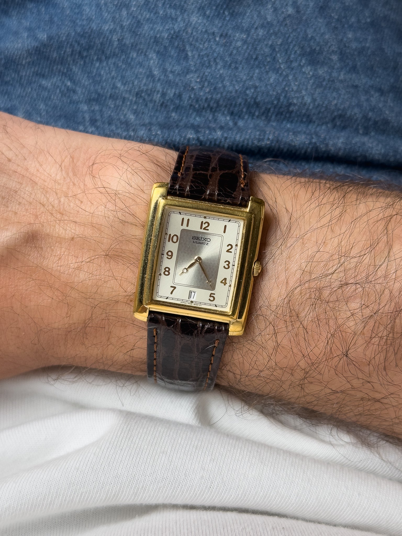 Seiko - Tank Stepcase OR date 6h - 2001 - Atelier Victor - Vintage  Shop