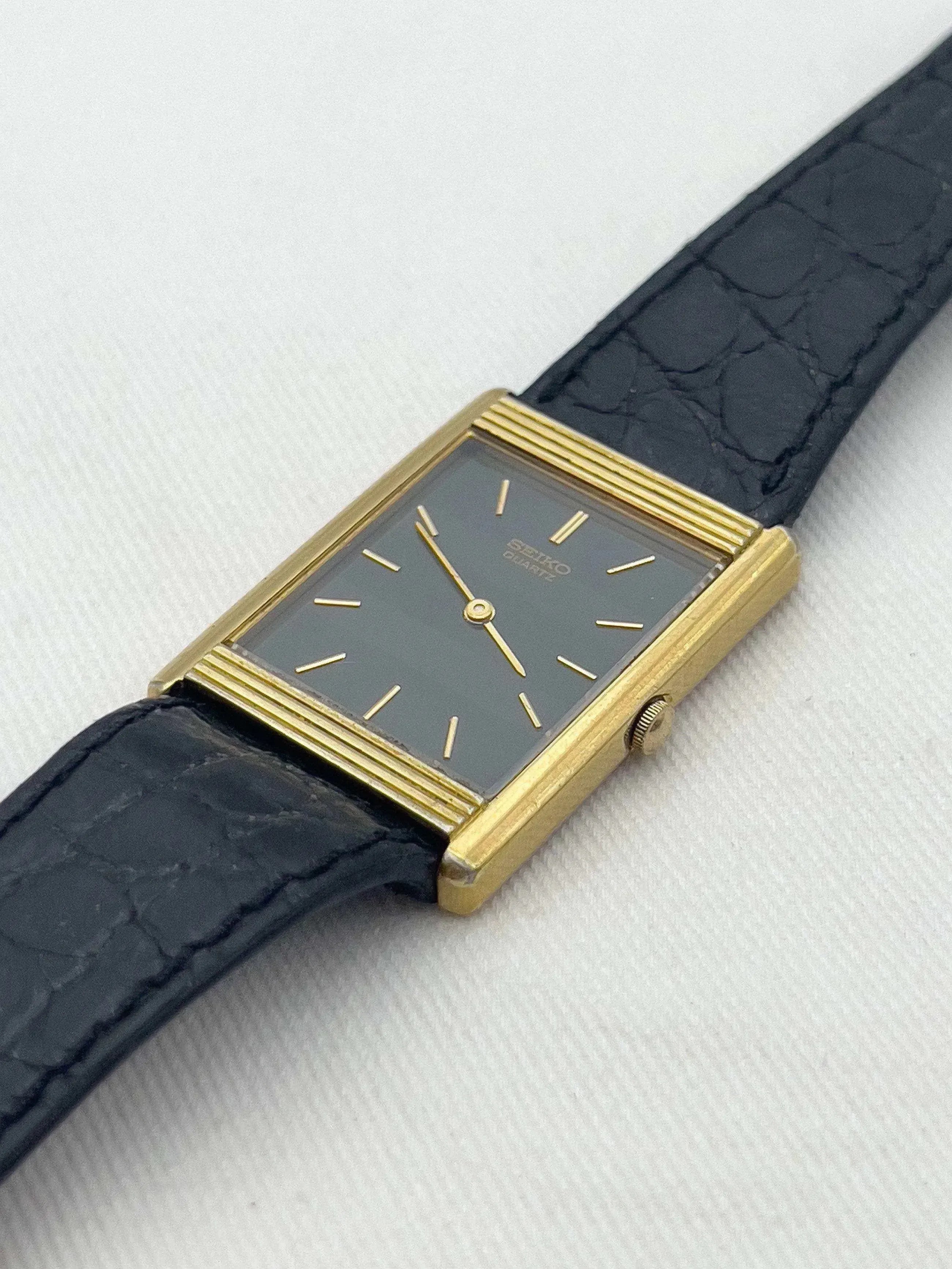 Seiko - Tank Striée Noir - 1984 - Atelier Victor