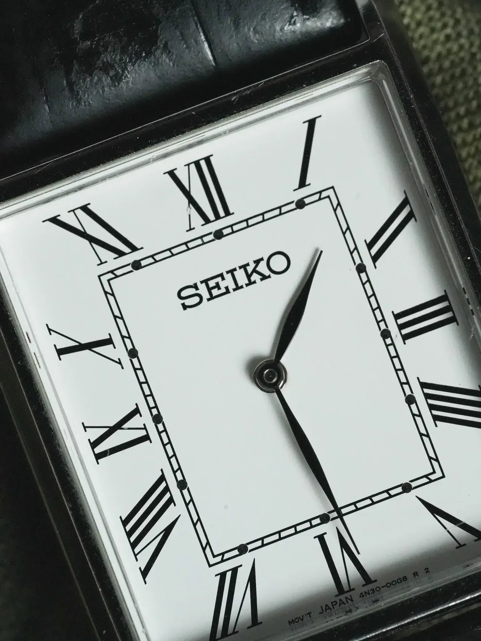 Seiko - Tank XL Steel Roman Numerals Cabochon - 2002