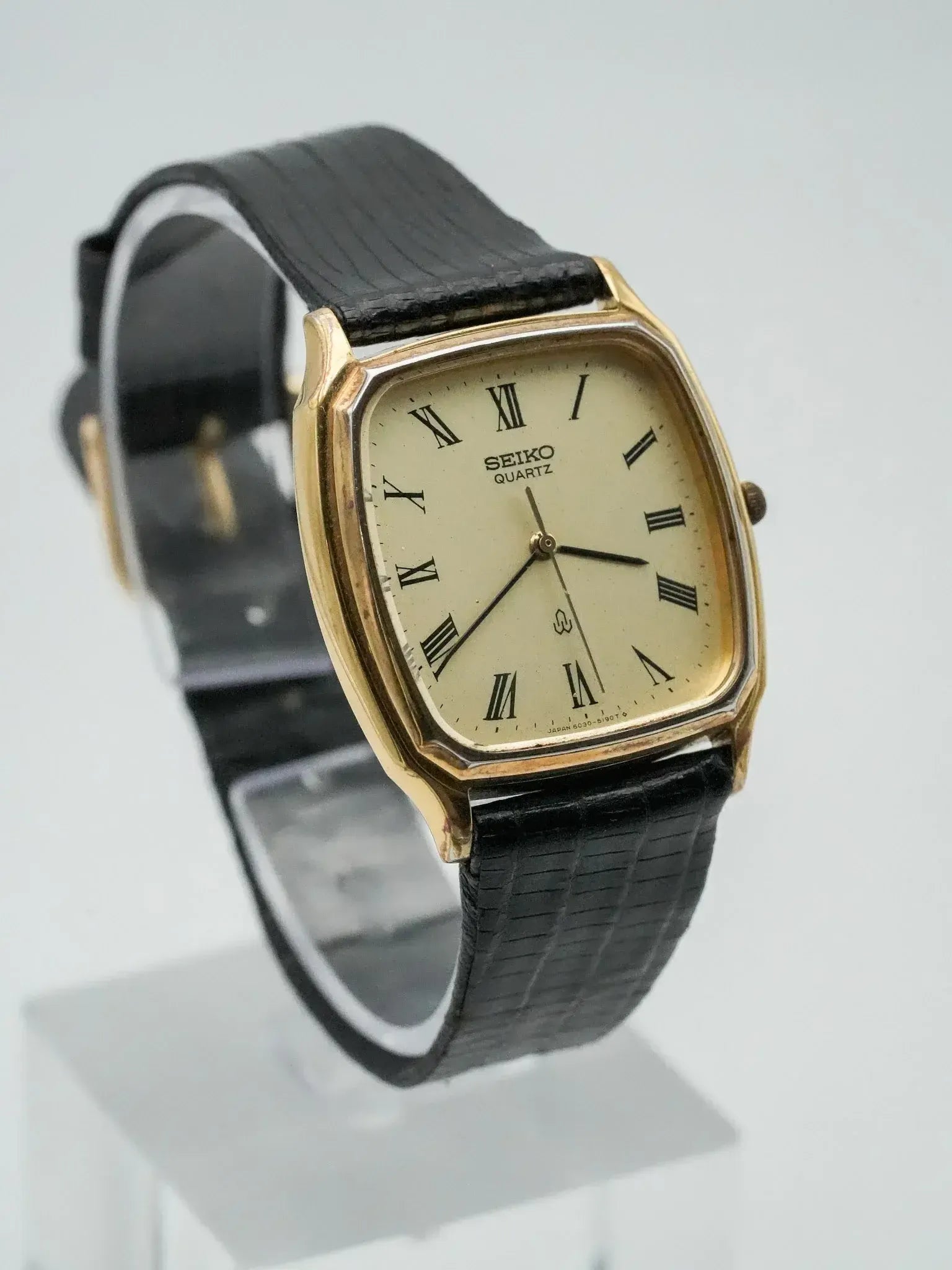 Seiko - Gold-plated barrel Roman Index - 1980