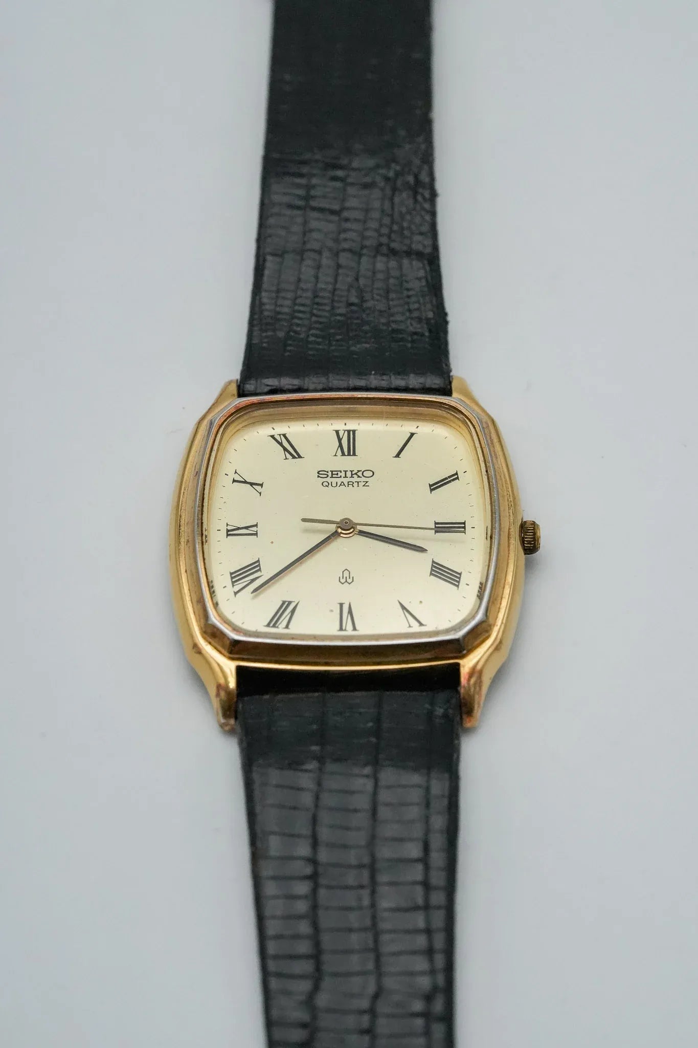Seiko - Tonneau plaqué or Index Romain - 1980 - Atelier Victor - Vintage  Shop