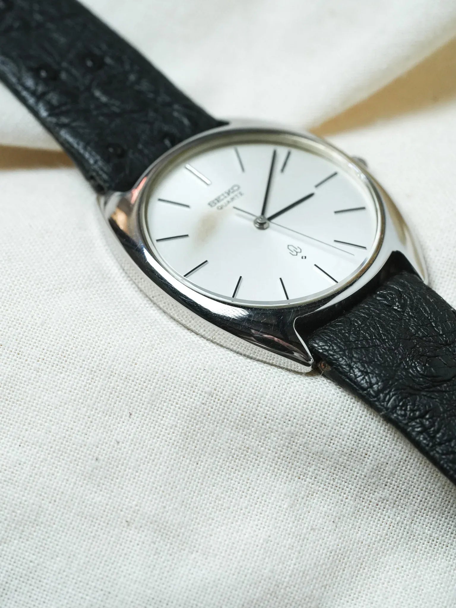 Seiko - Tonneau Quartz Acier Patine - NOS - 1988 - Atelier Victor