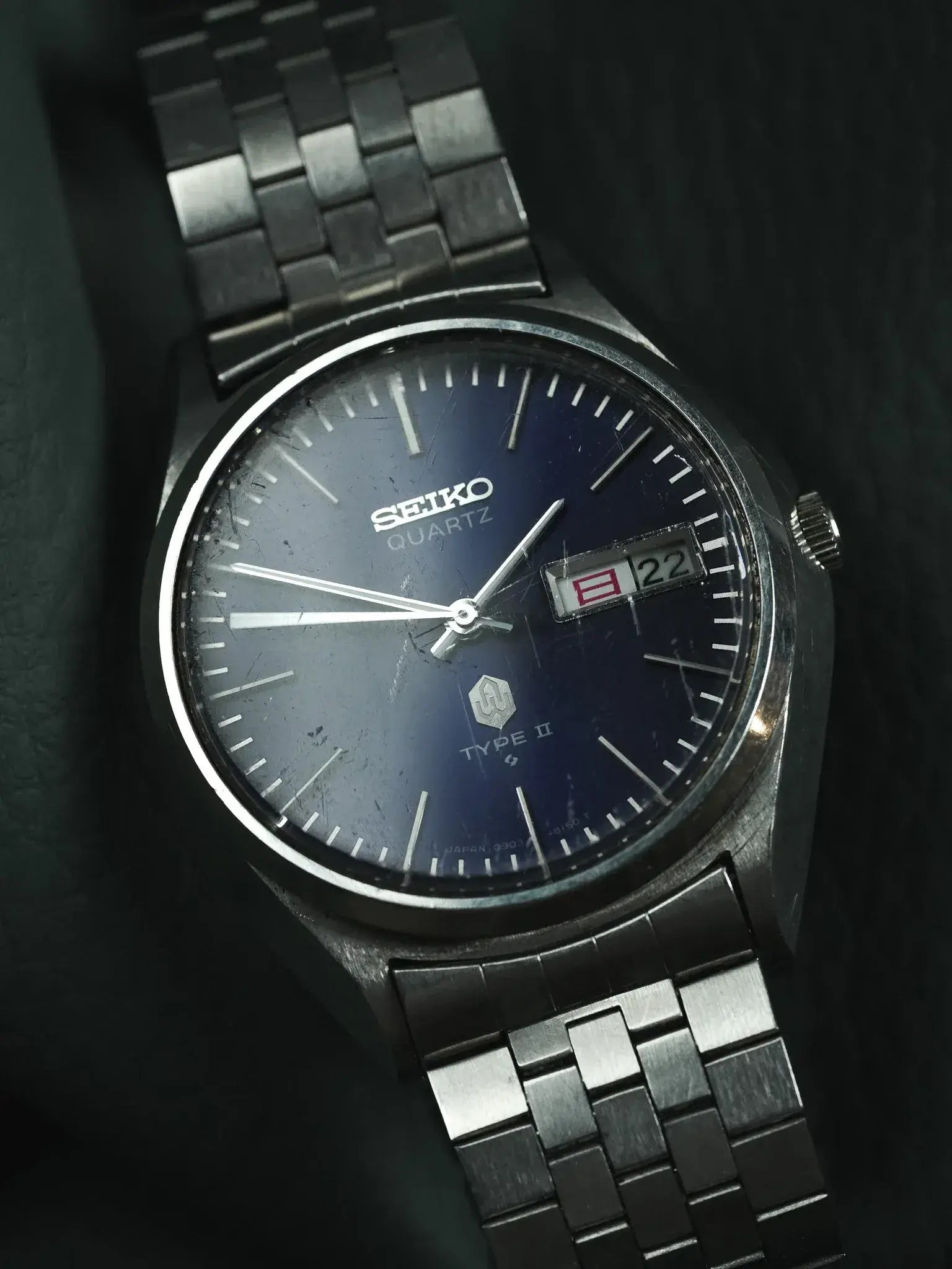 SEIKO TYPE-Ⅱ 希少 オールドクォーツ1976.Oct 上美品 Seiko - Type 2 Kanji Daydate Purple - 1976