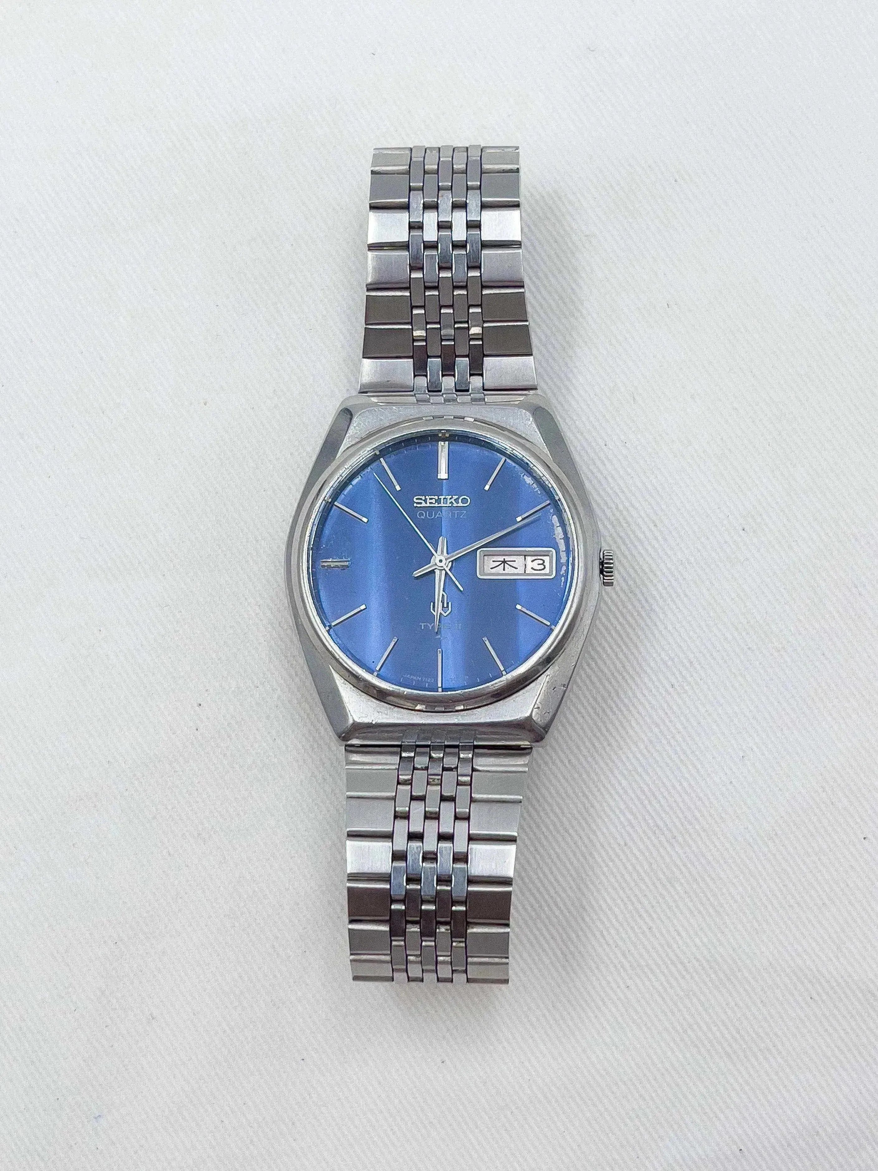 Seiko - Type II Blue Kanji - 1978 - Atelier Victor Paris - Vintage Watch Shop Dubai