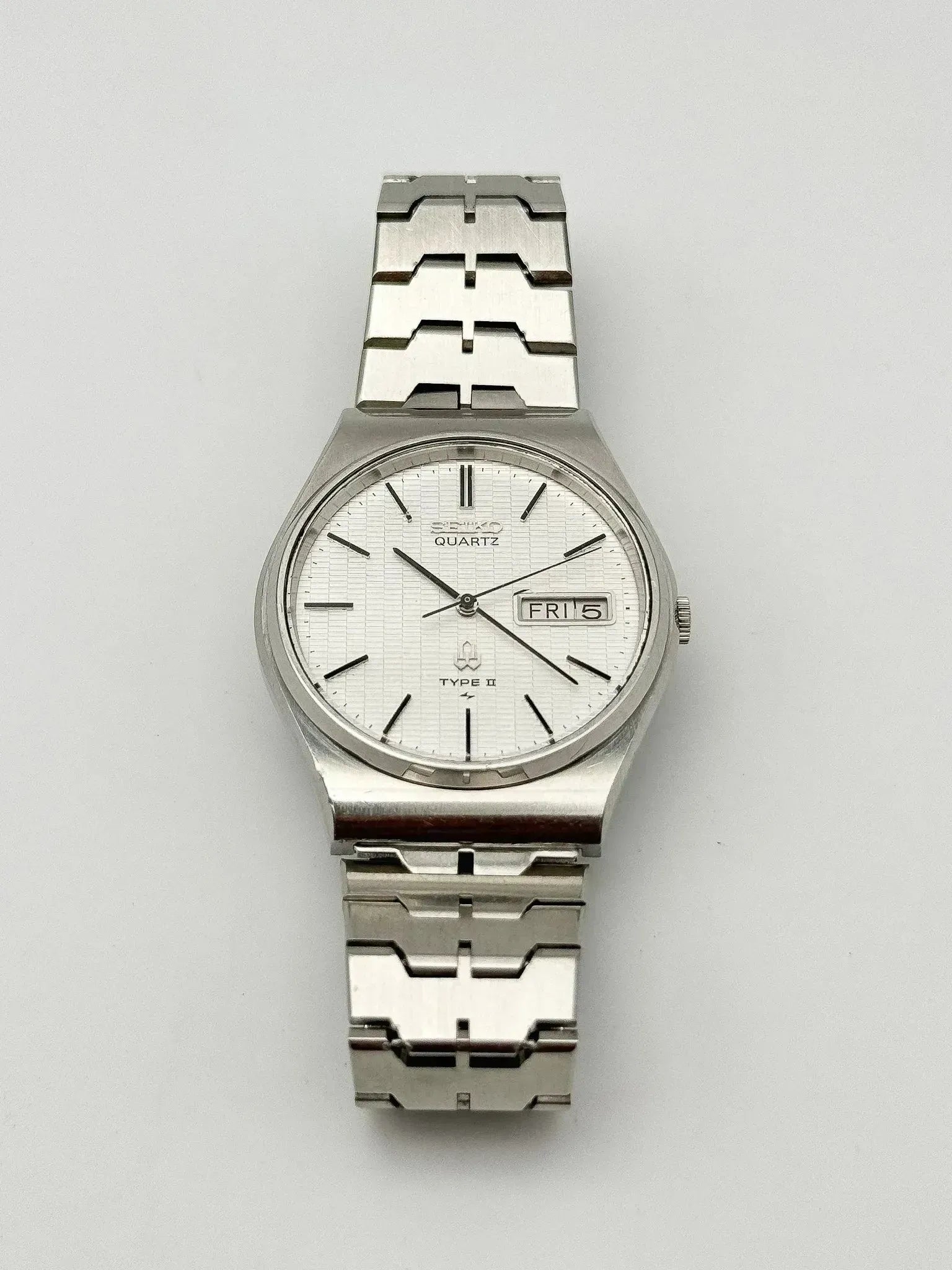 Seiko - Type II Daydate Tapisserie Acier - 1979 - Atelier Victor