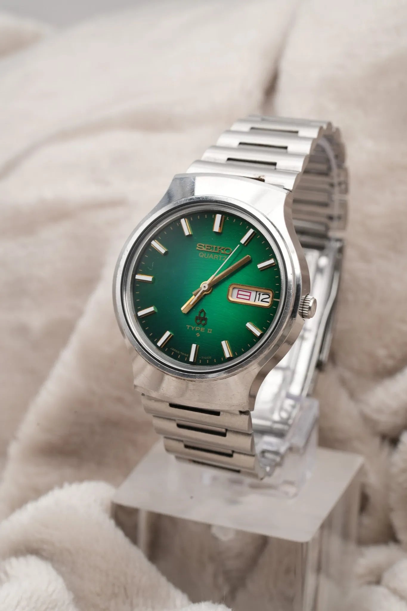 Seiko - Type II Daydyate cadran vert - 1979 - Atelier Victor Paris - Vintage Watch Shop Dubai