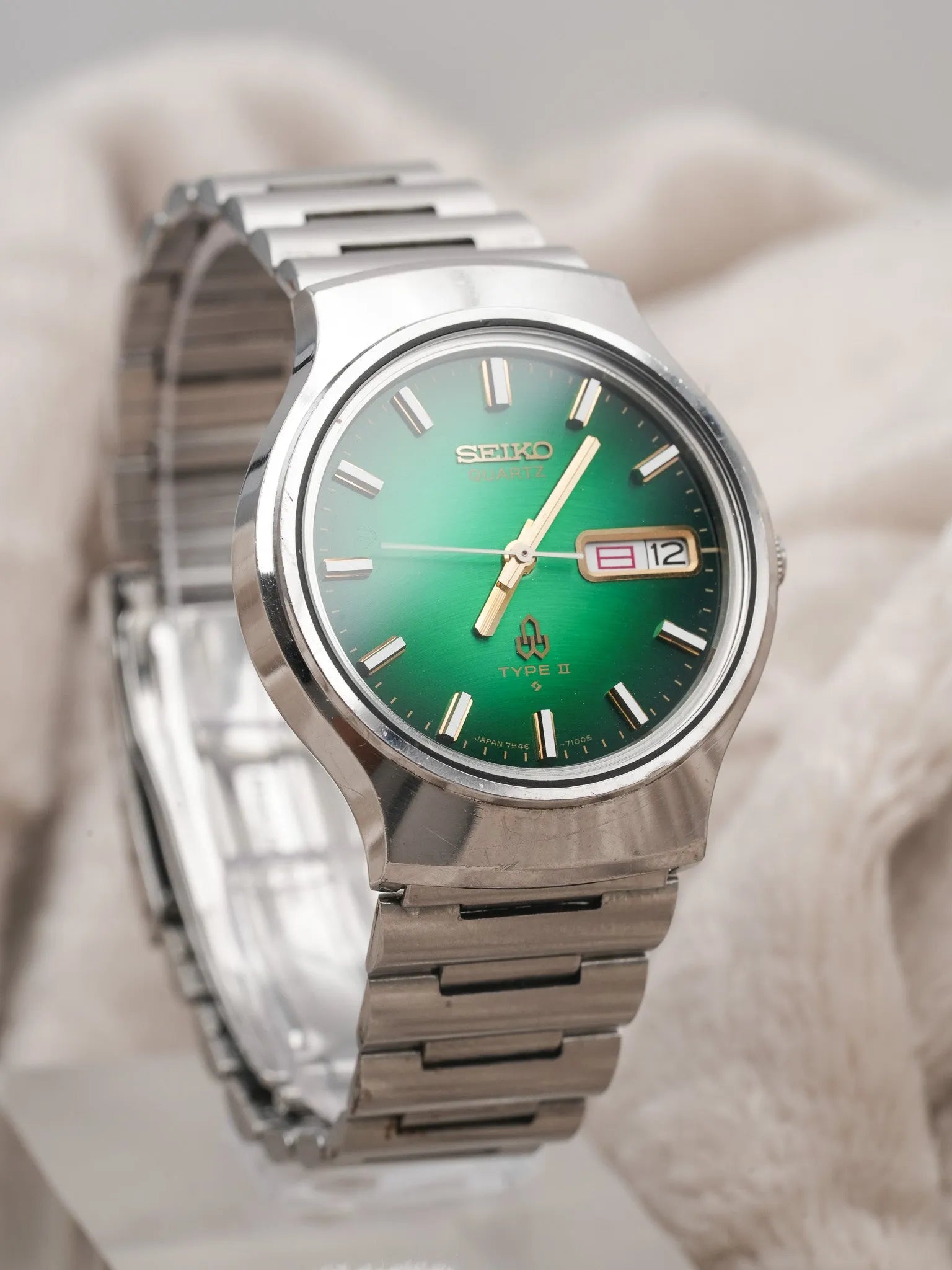 Seiko - Type II Daydyate cadran vert - 1979 - Atelier Victor Paris - Vintage Watch Shop Dubai