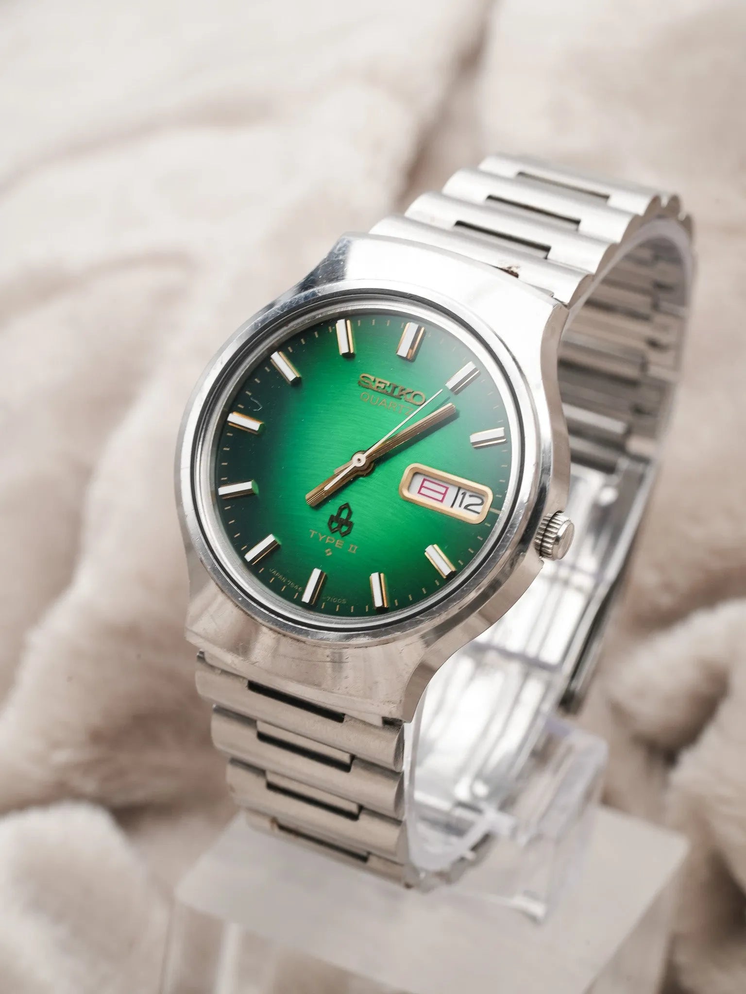 Seiko - Type II Daydyate cadran vert - 1979 - Atelier Victor Paris - Vintage Watch Shop Dubai