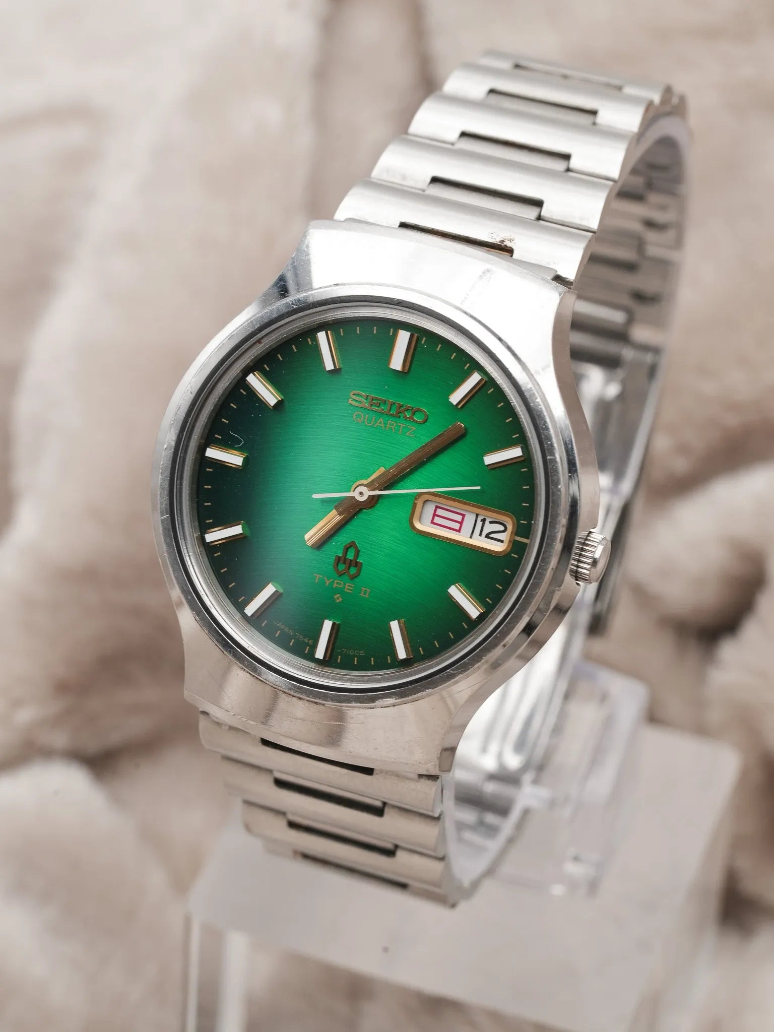 Seiko - Type II Daydyate cadran vert - 1979 - Atelier Victor Paris - Vintage Watch Shop Dubai