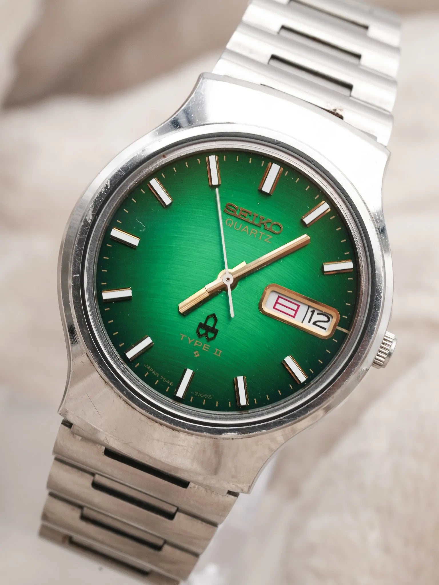 Seiko - Type II Daydyate cadran vert - 1979 - Atelier Victor - Vintage Watch Shop