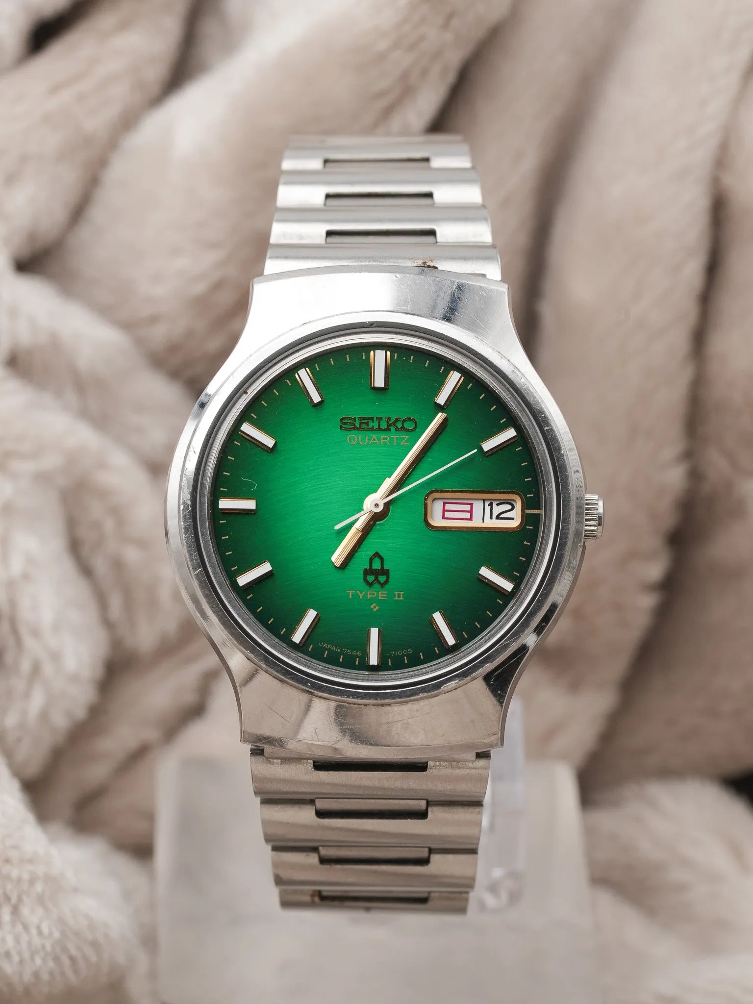 Seiko - Type II Daydyate cadran vert - 1979 - Atelier Victor - Vintage Watch Shop