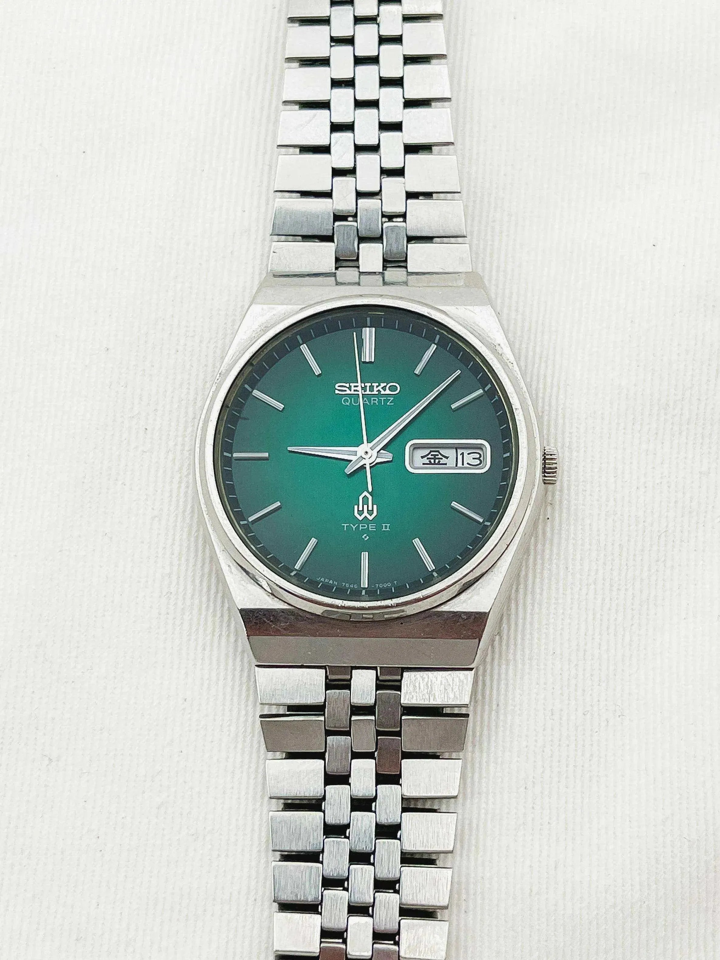 Seiko - Type II Green Dial - 1977 - Atelier Victor Paris - Vintage Watch Shop Dubai