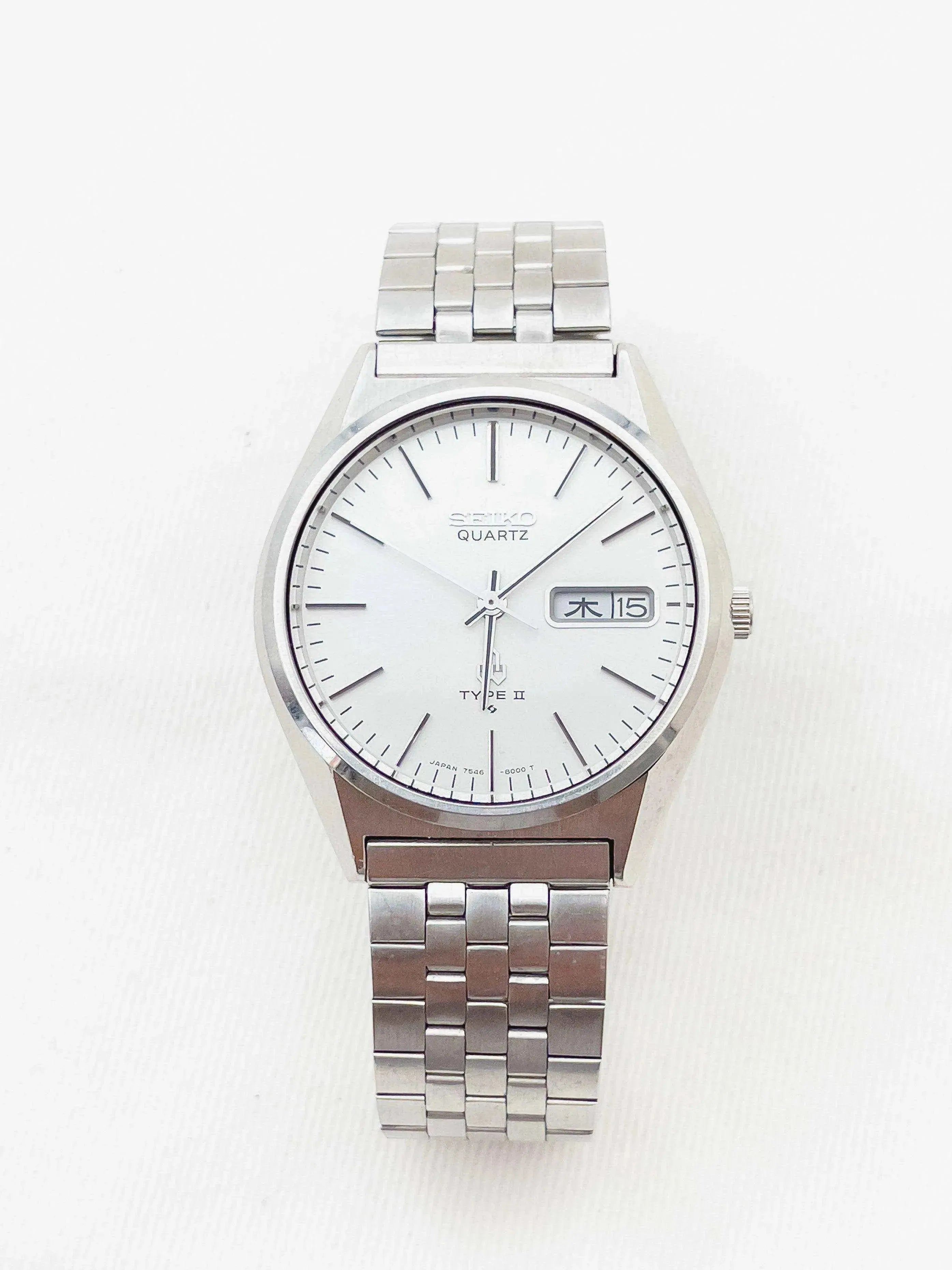 Seiko - Type II Kanji Cadran Blanc - 1977 - Atelier Victor Paris - Vintage Watch Shop Dubai