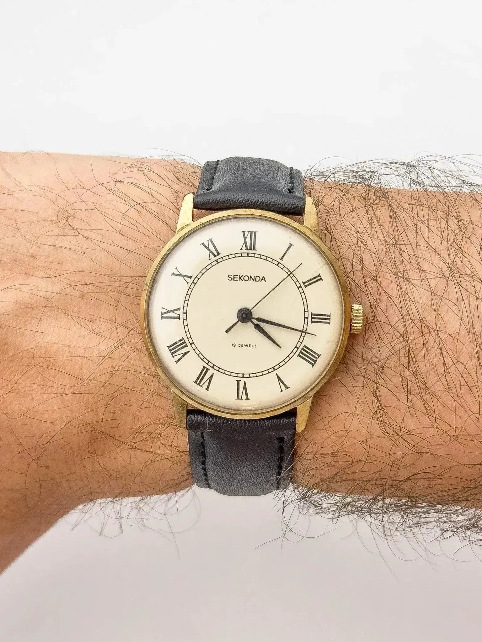 Sekonda - Or Index Romain - 1970s - Atelier Victor