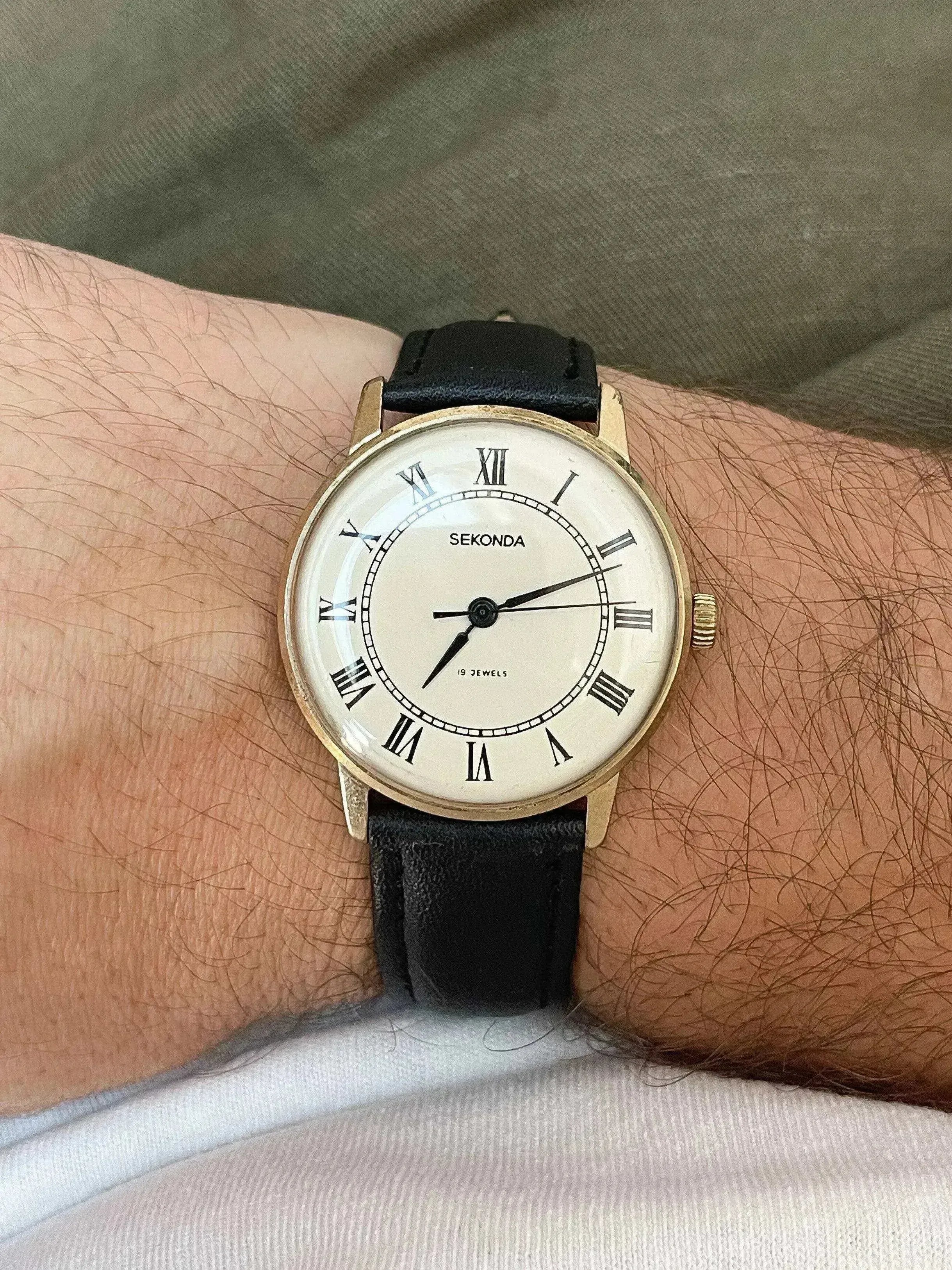 Sekonda - Or Index Romain - 1970s - Atelier Victor
