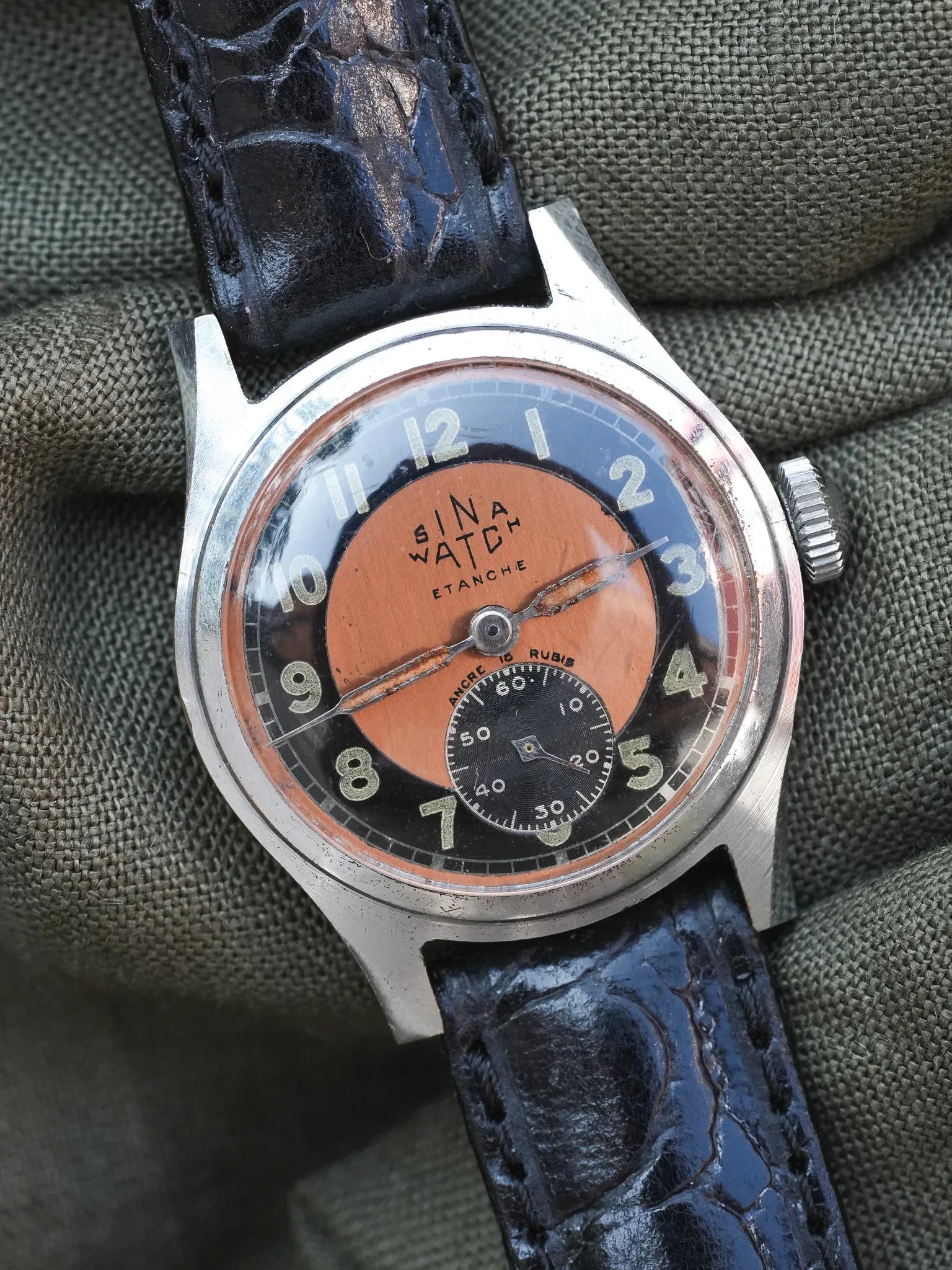 Sina Watch - WW2 Tuxedo Saumon - 1940s - Atelier Victor - Vintage  Shop