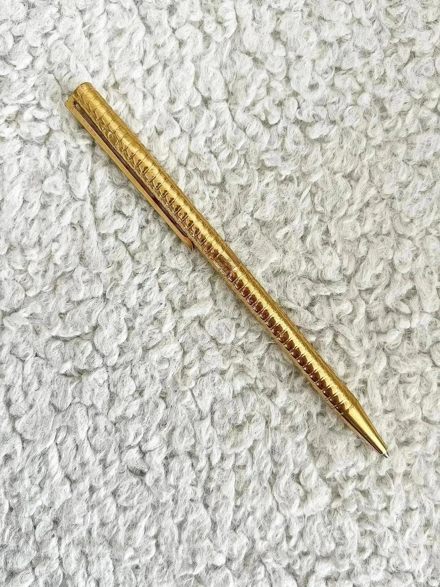 ST Dupont Paris - Gold Design Ballpoint Pen - 1990s