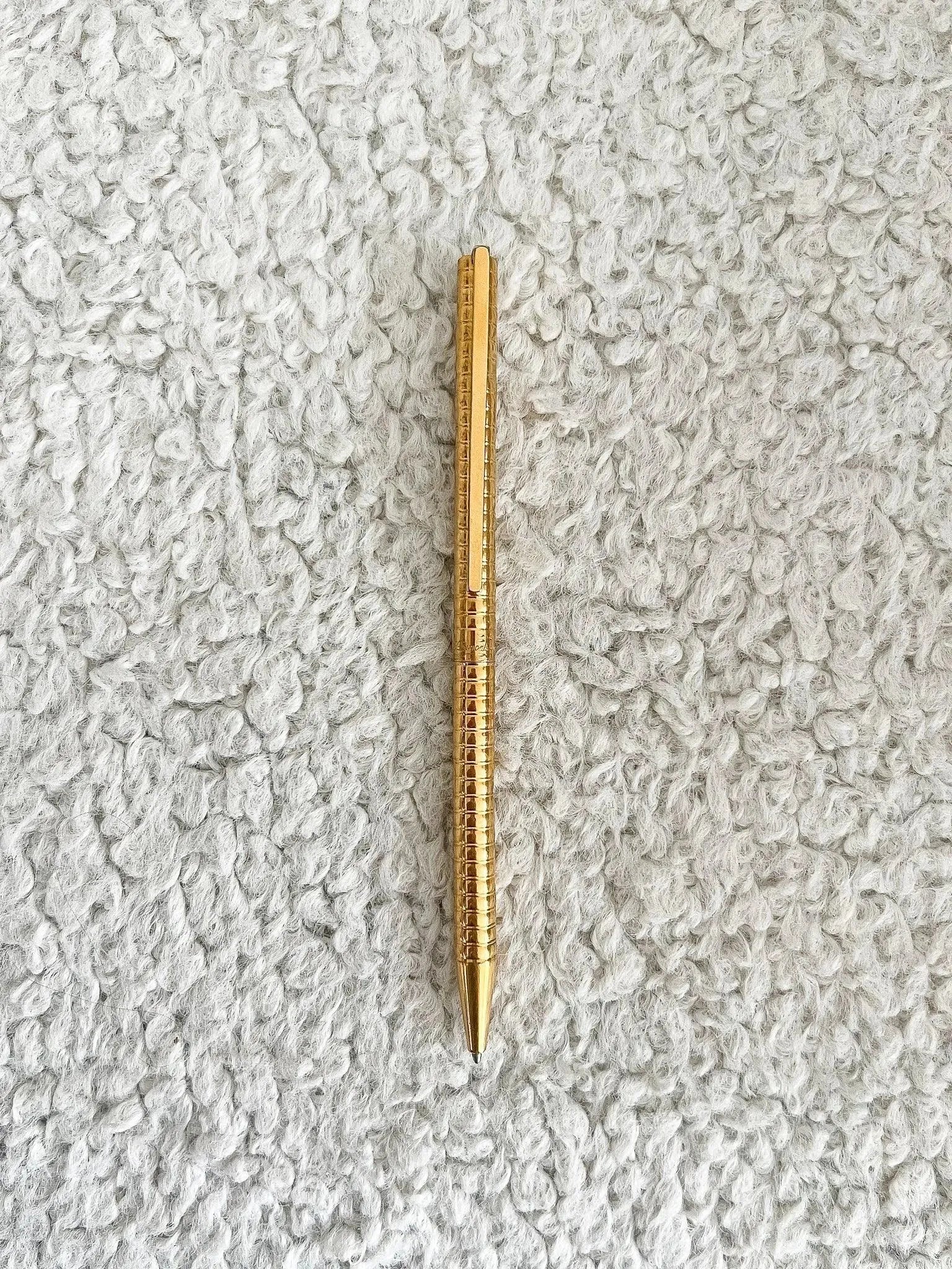 ST Dupont Paris - Stylo Bille Gold Design - 1990s - Atelier Victor - Vintage  Shop