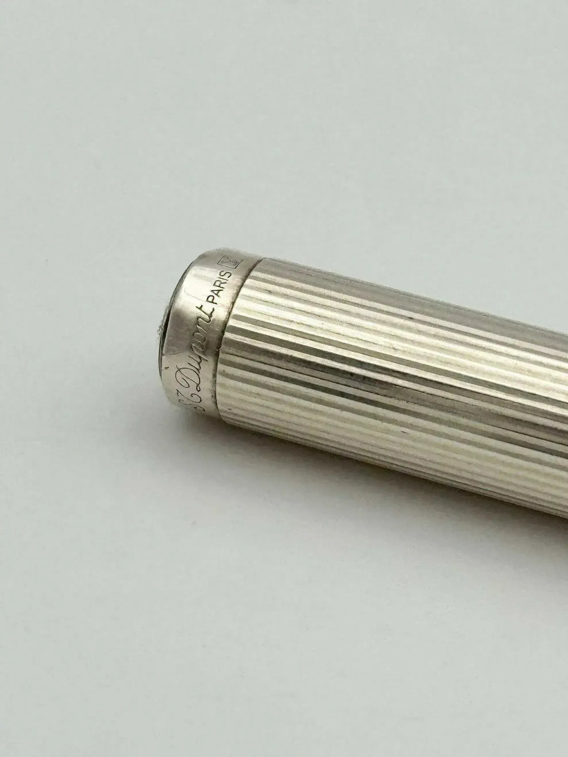 ST Dupont Paris - Silver metal ballpoint pen - Box - 1980s