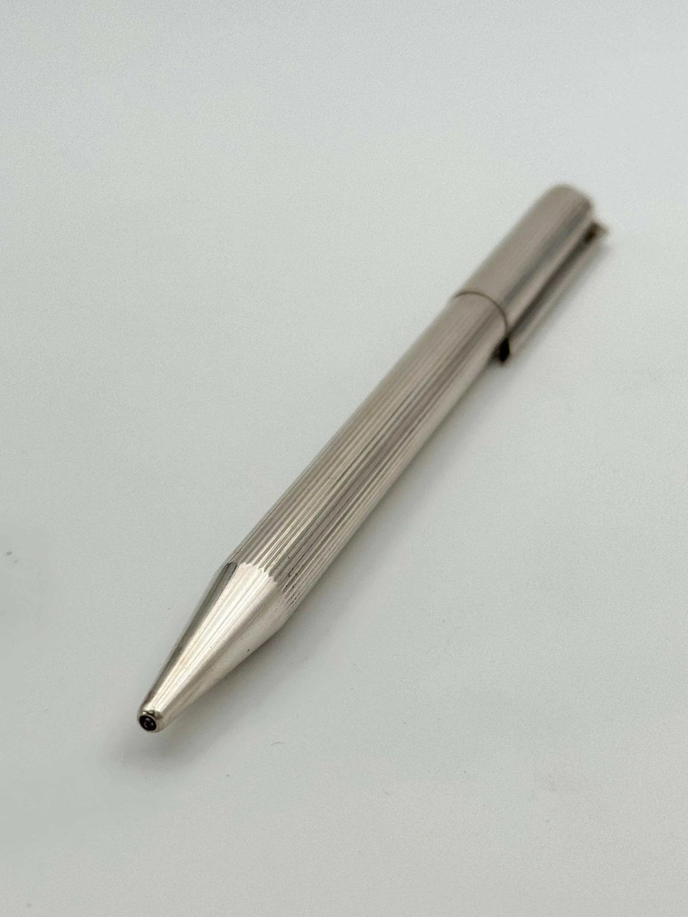 ST Dupont Paris - Stylo bille métal argenté - Boite - 1980s - Atelier Victor Paris - Vintage Watch Shop Dubai