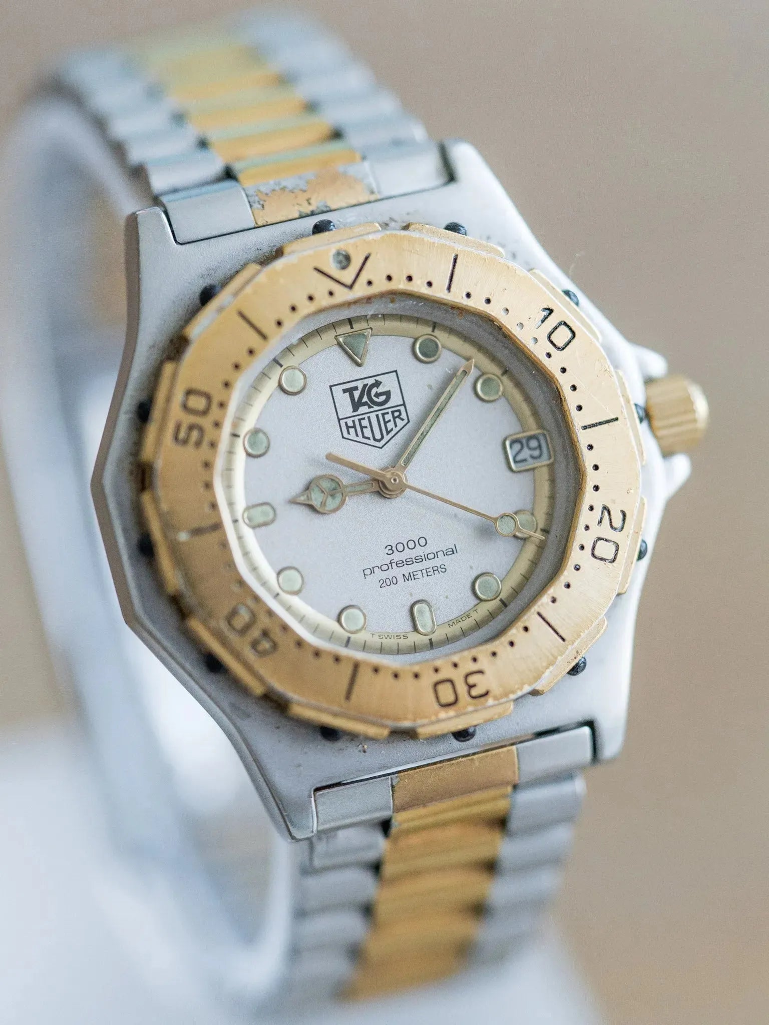 Tag Heuer - Professionnel 3000 Two Tones - 1990s - Atelier Victor Paris - Vintage Watch Shop Dubai