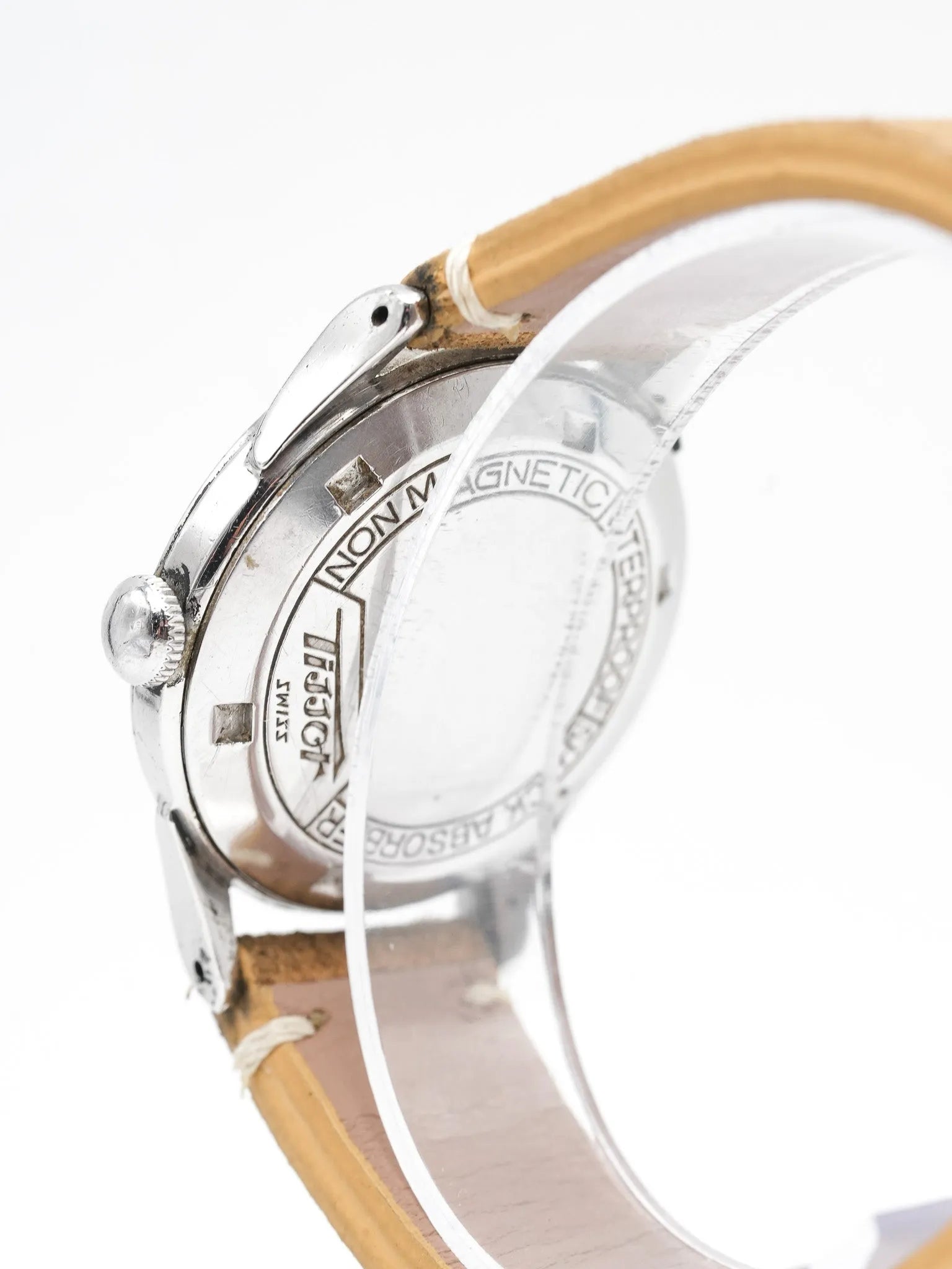 Tissot - Antimagnétique Acier Patine Crème Petite-seconde - 1950s - Atelier Victor Paris - Vintage Watch Shop Dubai