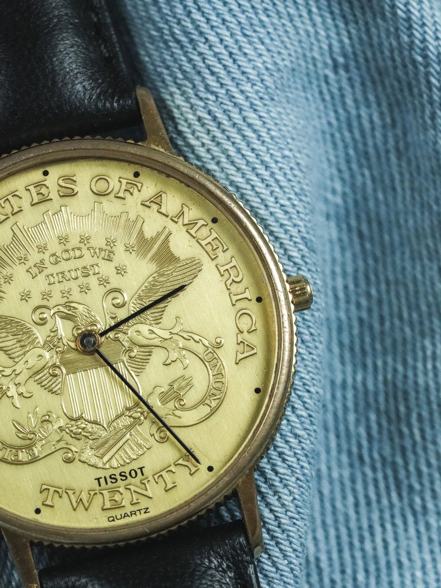 Tissot - Montre Piece USA "Twenty" Guilloché - 1970s - Atelier Victor