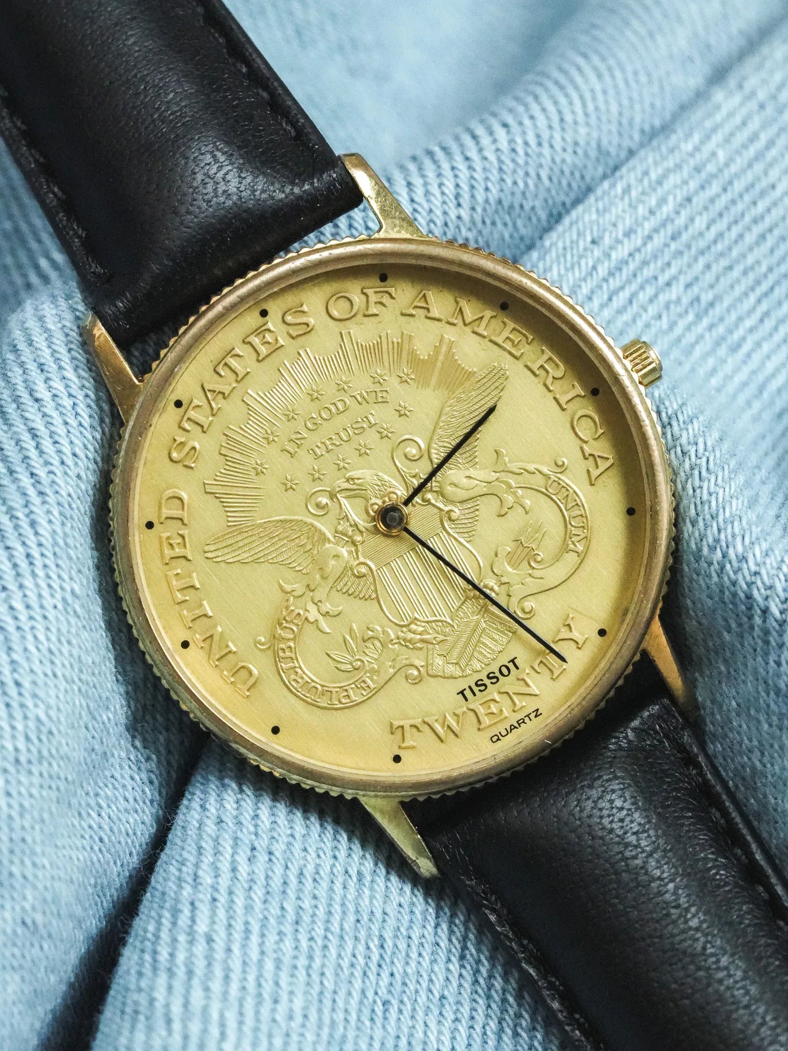 Tissot - Montre Piece USA "Twenty" Guilloché - 1970s - Atelier Victor