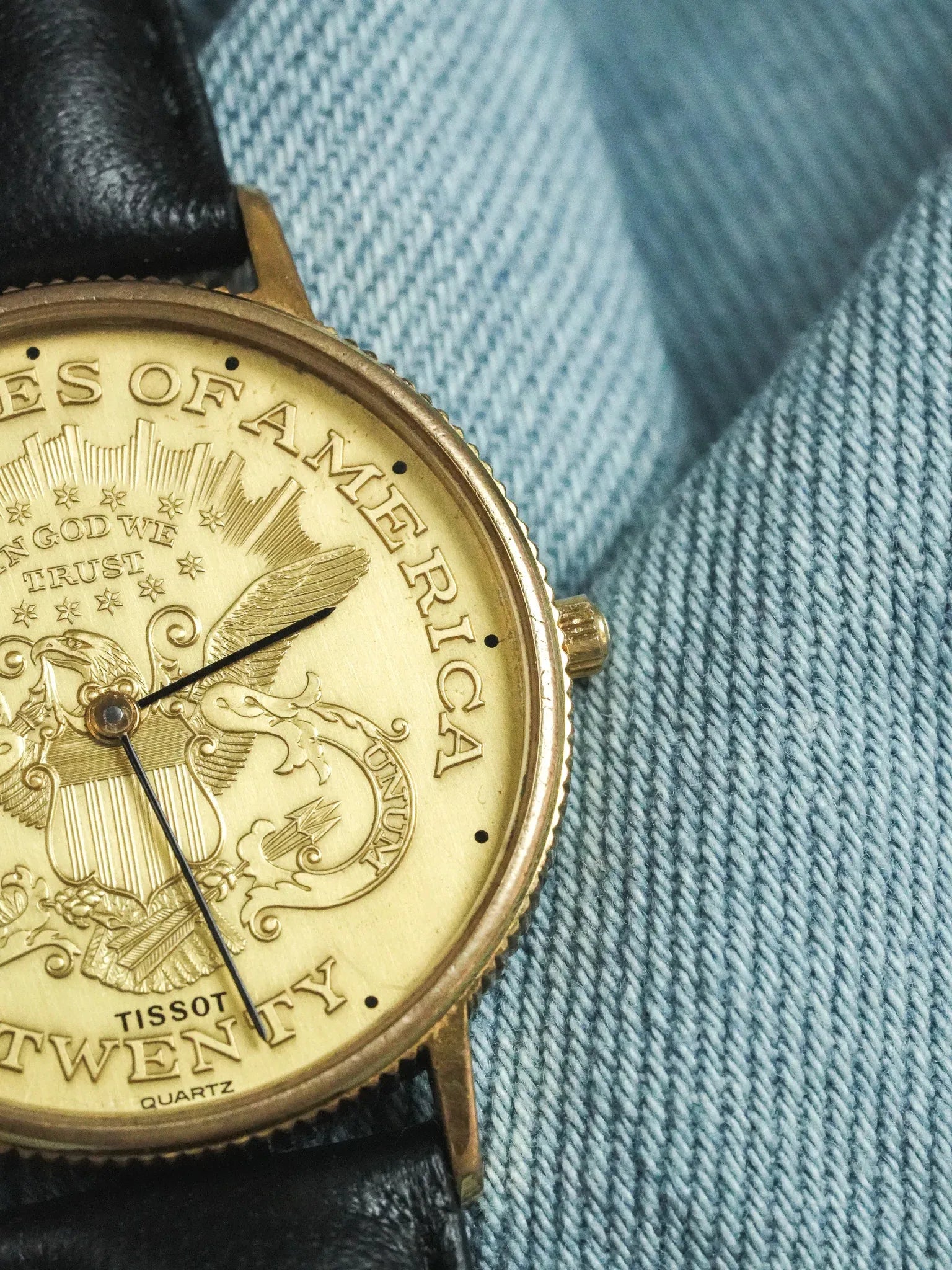 Tissot - Montre Piece USA "Twenty" Guilloché - 1970s - Atelier Victor