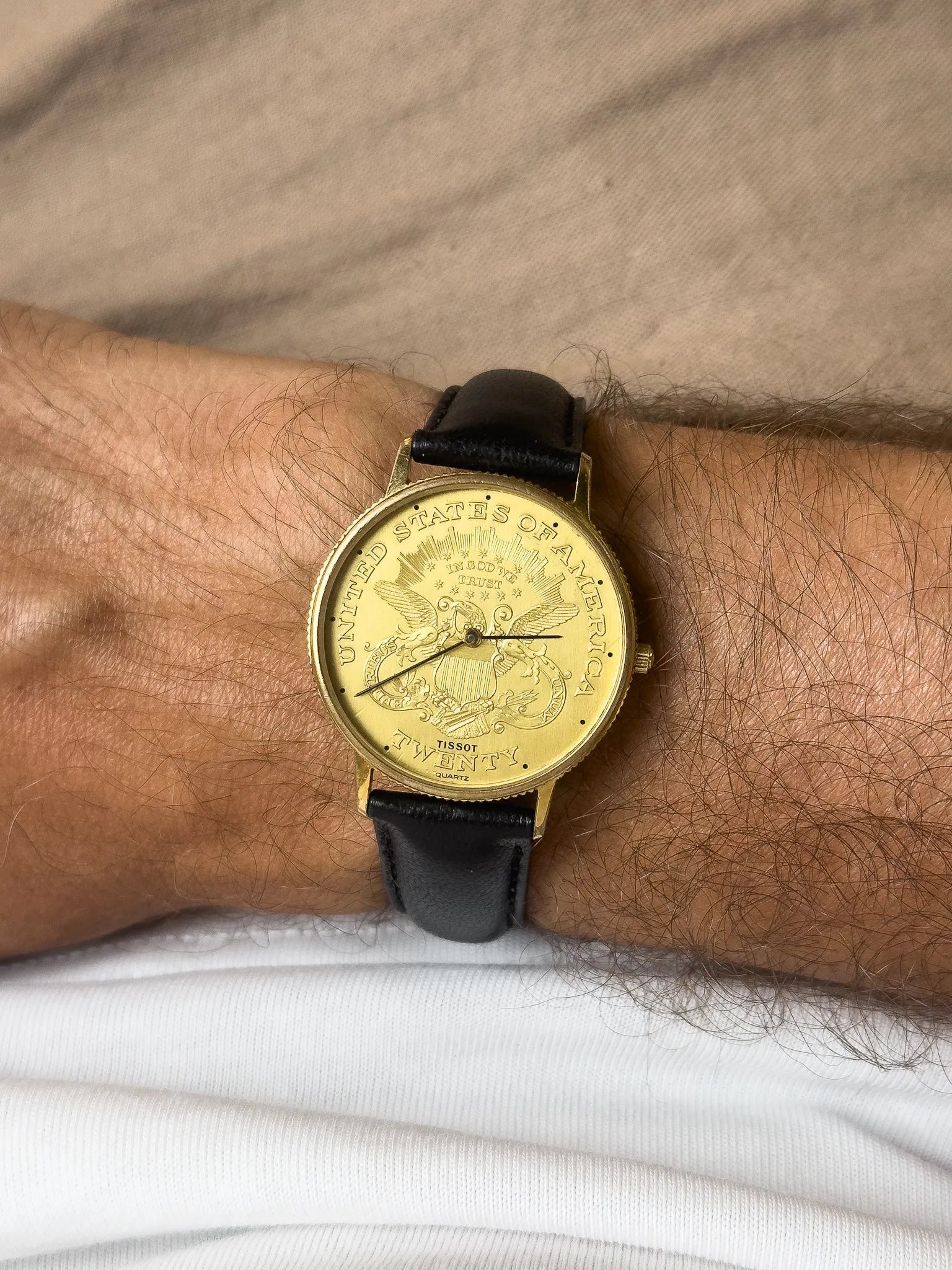 Tissot - Montre Piece USA "Twenty" Guilloché - 1970s - Atelier Victor