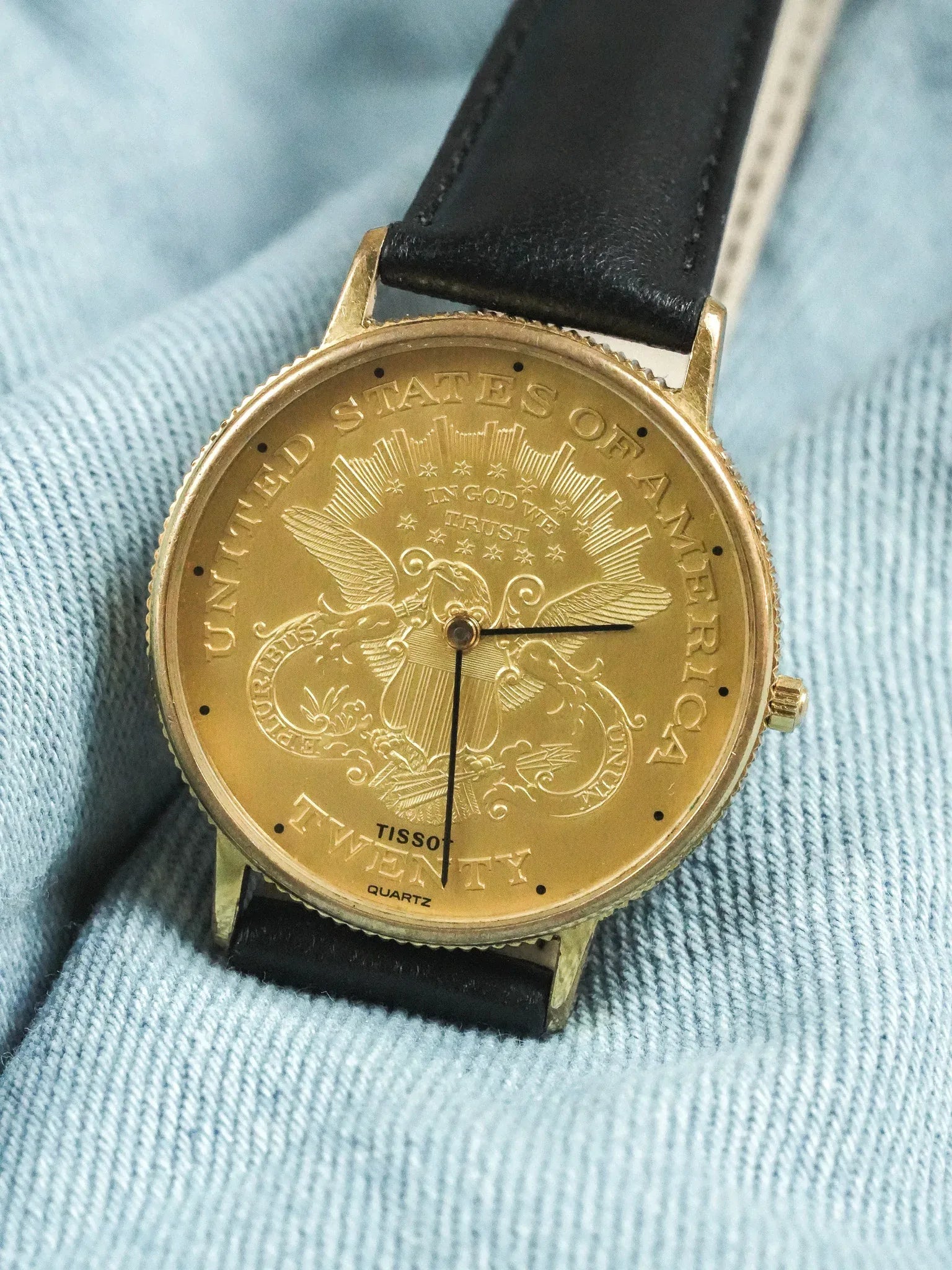 Tissot - Montre Piece USA "Twenty" Guilloché - 1970s - Atelier Victor