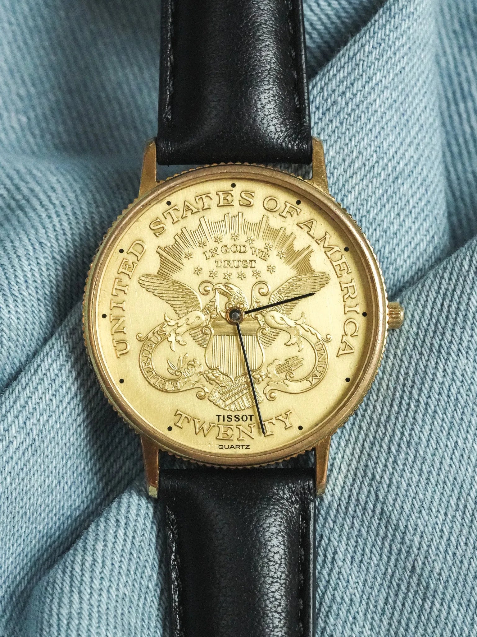 Tissot - Montre Piece USA "Twenty" Guilloché - 1970s - Atelier Victor