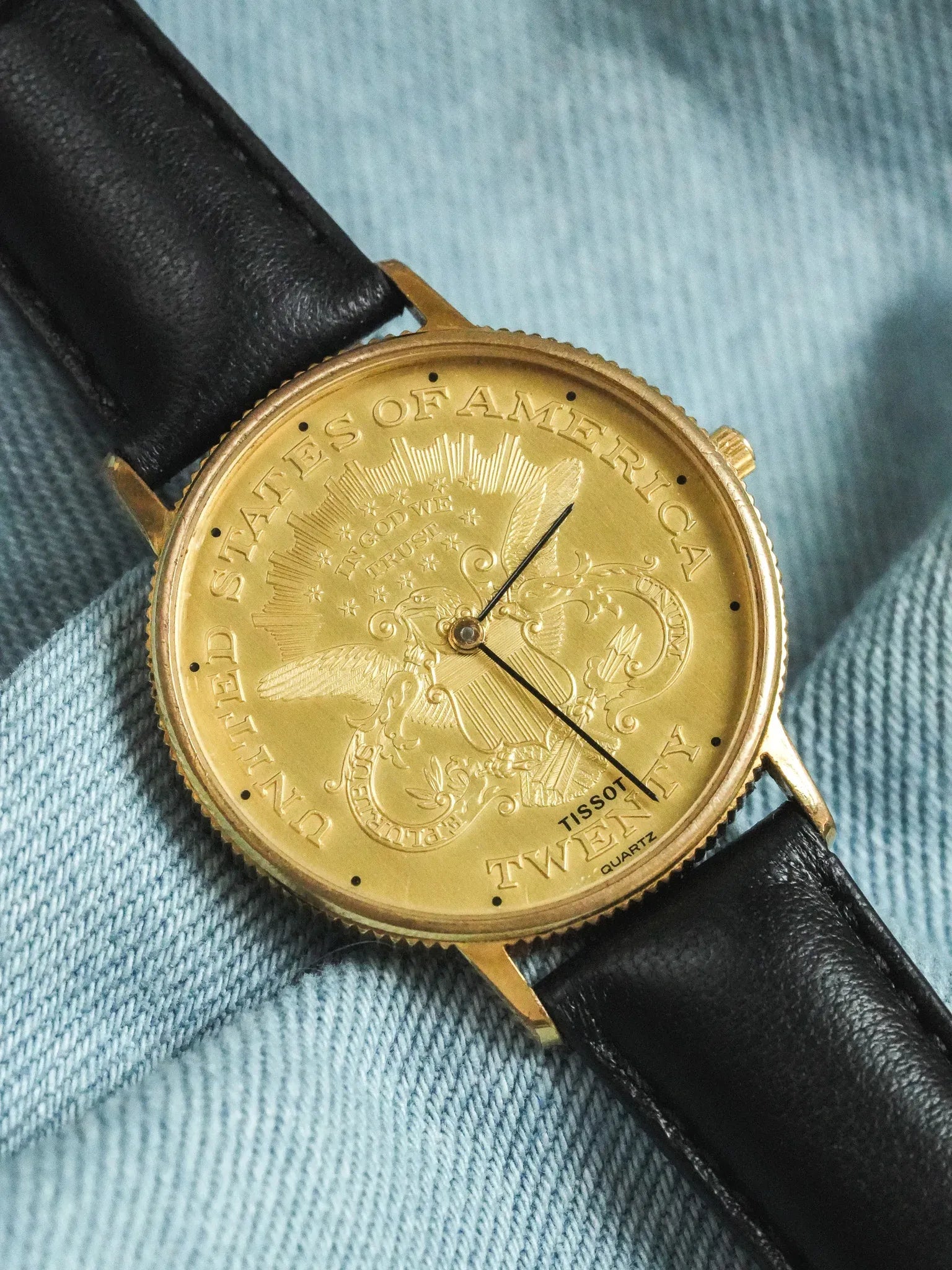 Tissot - Montre Piece USA "Twenty" Guilloché - 1970s - Atelier Victor