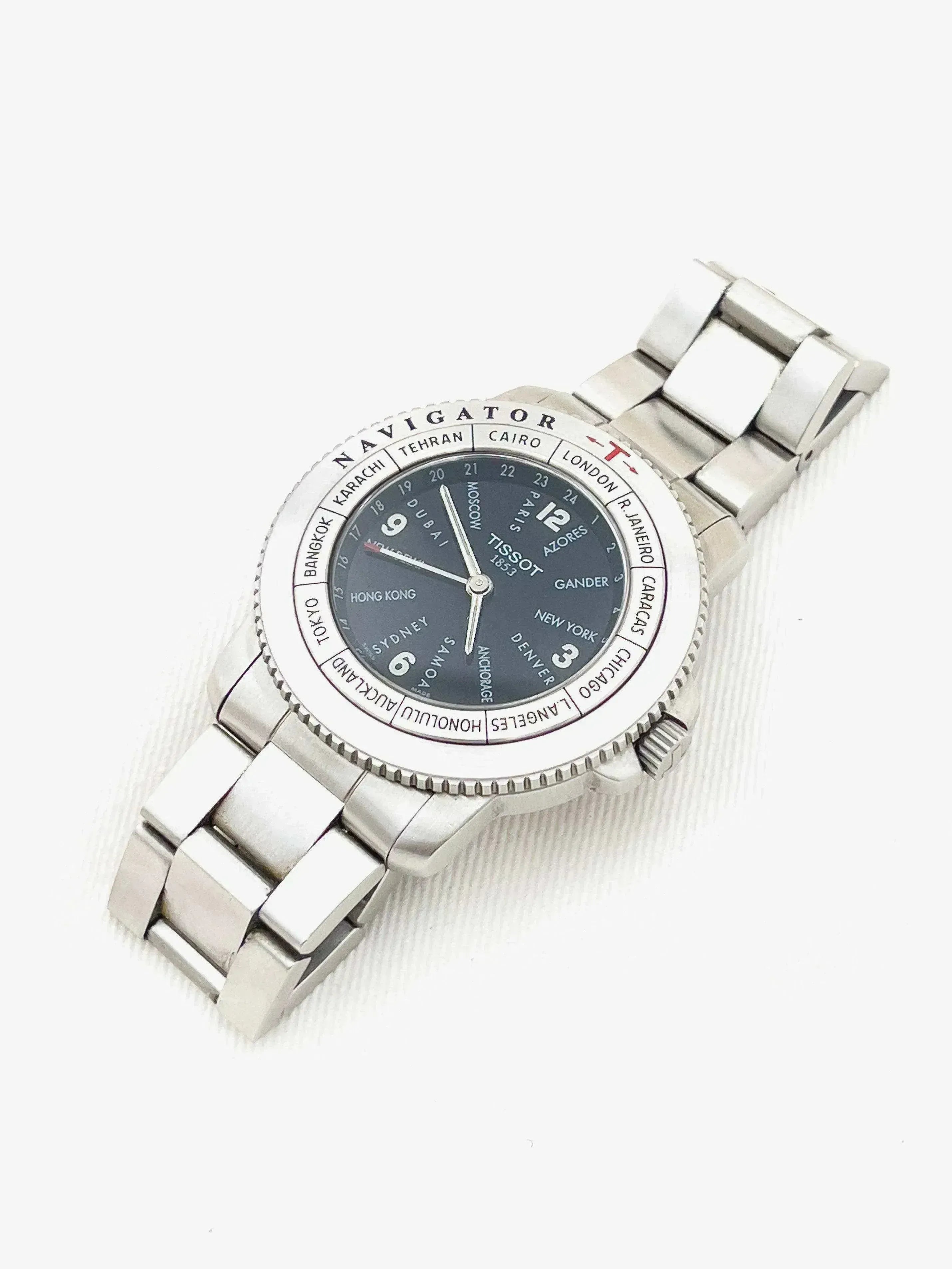 Tissot - Navigator Acier World Time Quartz - Boite & Papier - 2000s - Atelier Victor