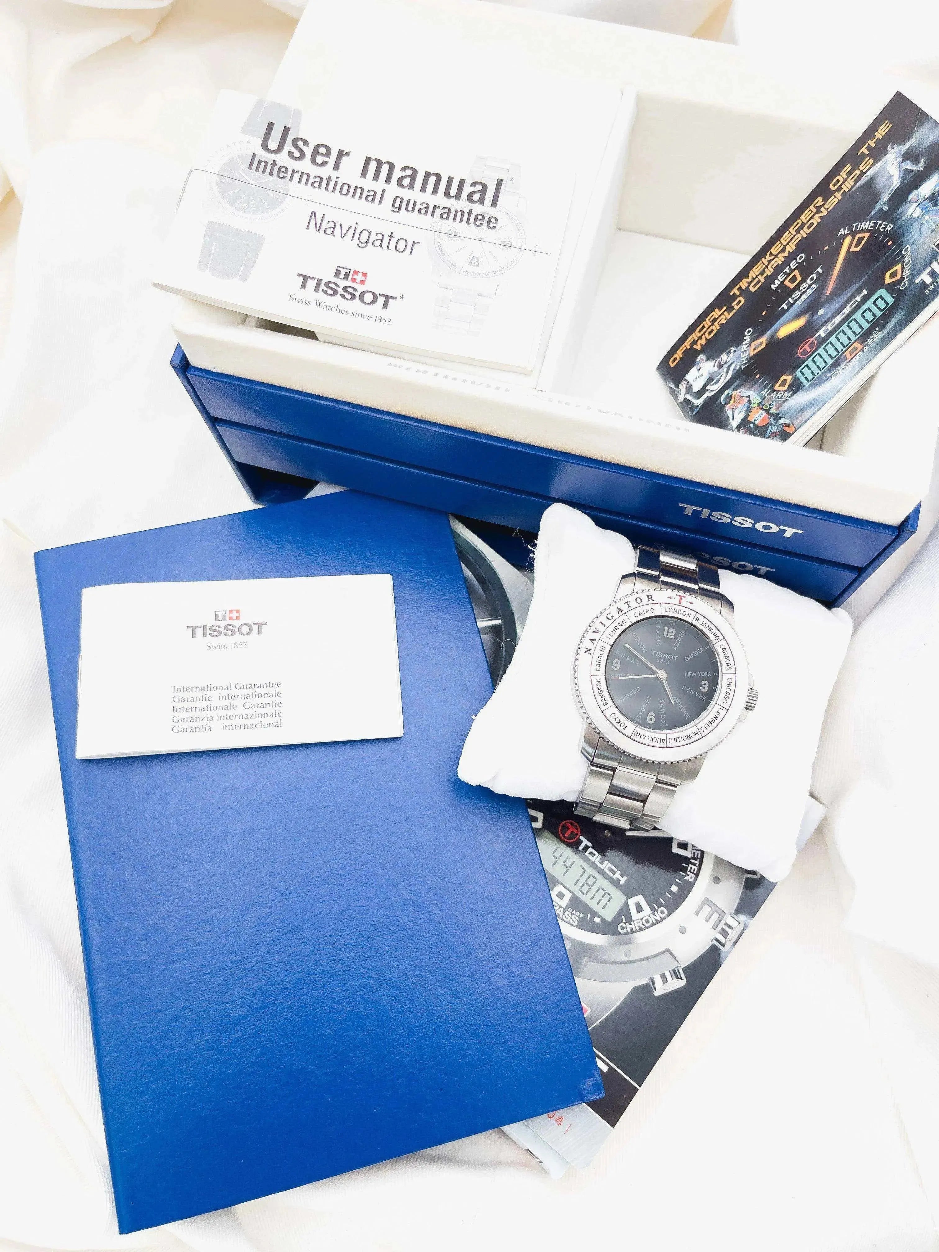 Tissot - Navigator Acier World Time Quartz - Boite & Papier - 2000s - Atelier Victor Paris - Vintage Watch Shop Dubai