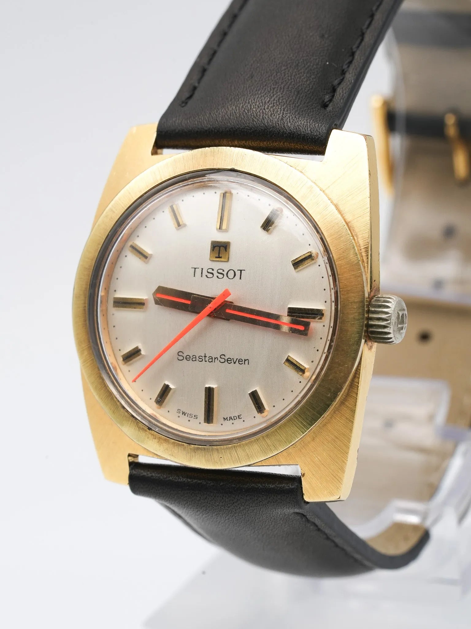 Tissot - Seastar Seven Plaqué or trotteuse Orange - 1970s - Atelier Victor Paris - Vintage Watch Shop Dubai