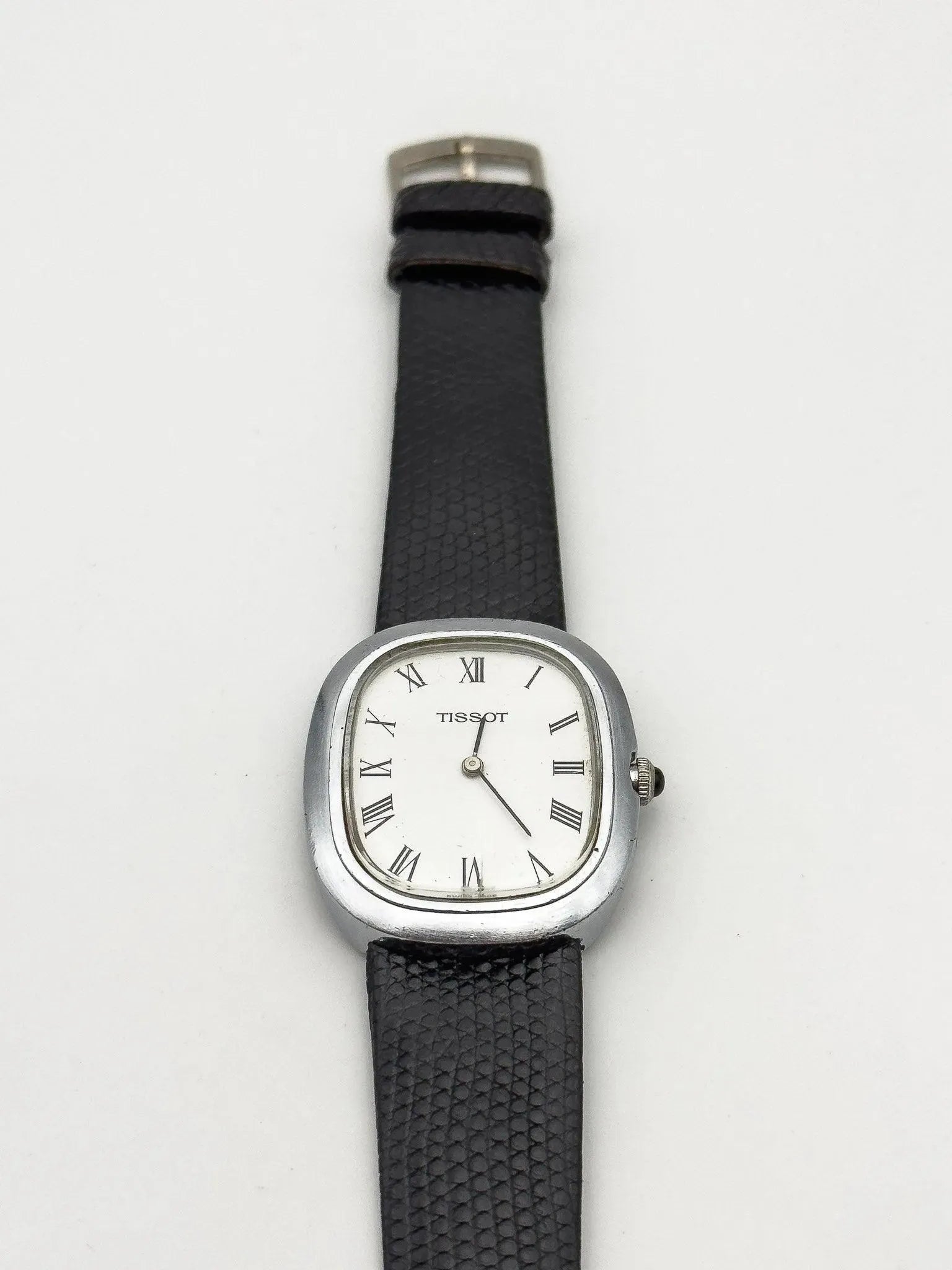 Tissot - Tonneau Romain Cabochon - 1970s - Atelier Victor Paris - Vintage Watch Shop Dubai