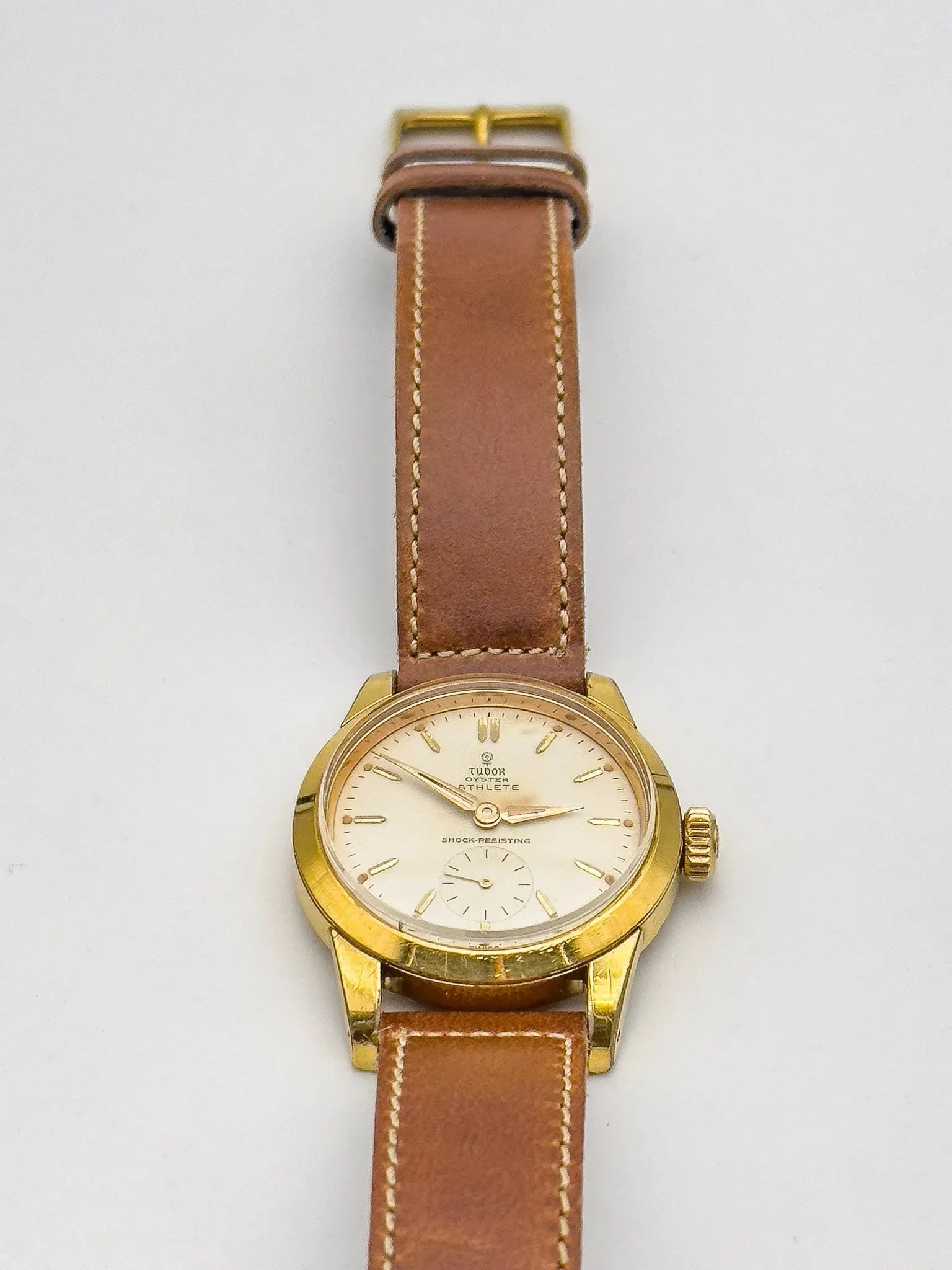 Tudor Rolex - Oyster Edition Athlete 7927 plaqué or - 1959 - Atelier Victor Paris - Vintage Watch Shop Dubai