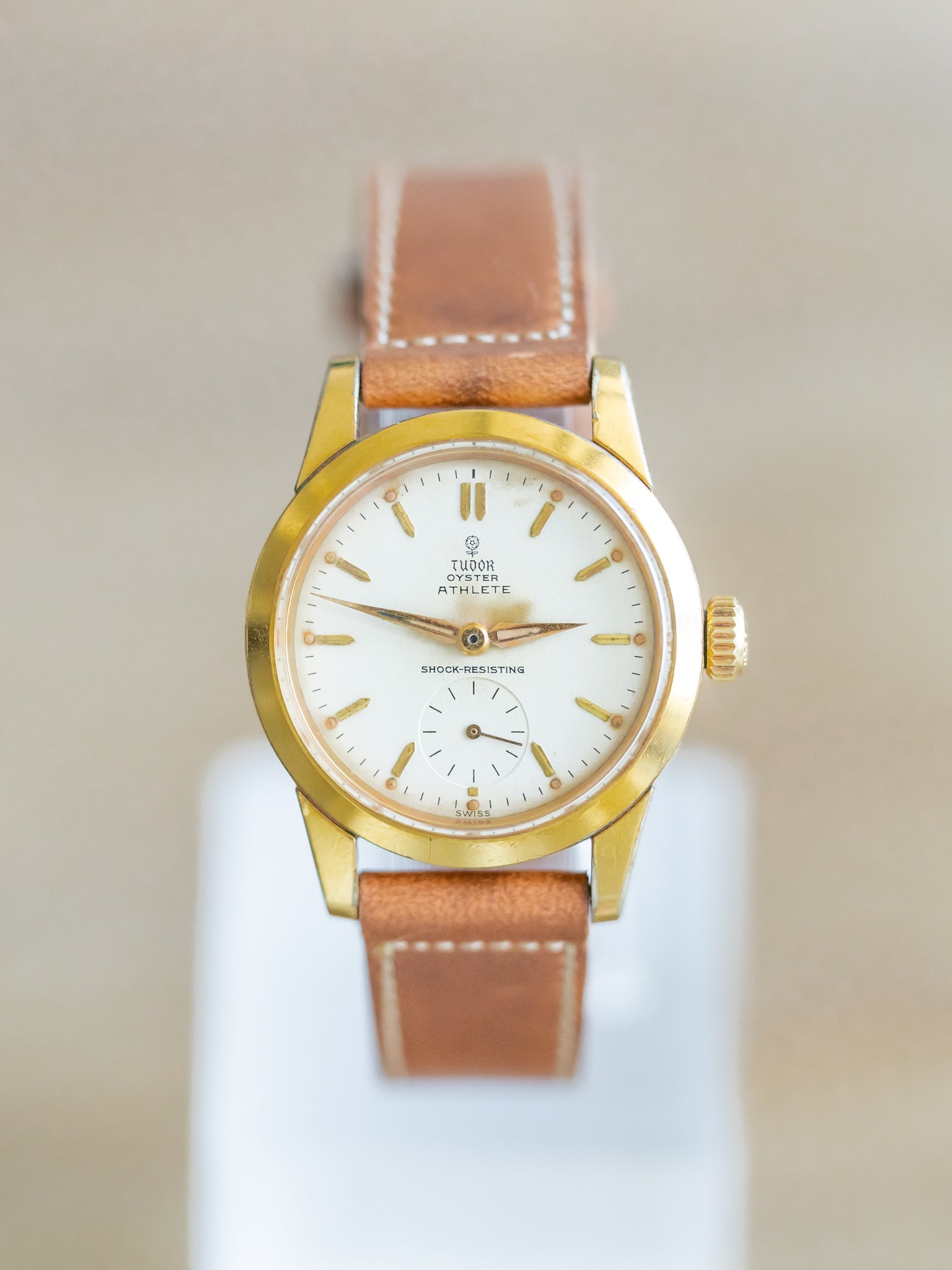 Tudor Rolex - Oyster Edition Athlete 7927 plaqué or - 1959 - Atelier Victor Paris - Vintage Watch Shop Dubai