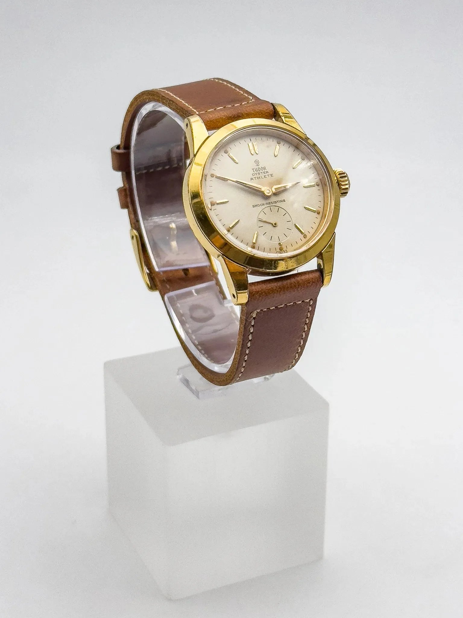 Tudor Rolex - Oyster Edition Athlete 7927 plaqué or - 1959 - Atelier Victor Paris - Vintage Watch Shop Dubai